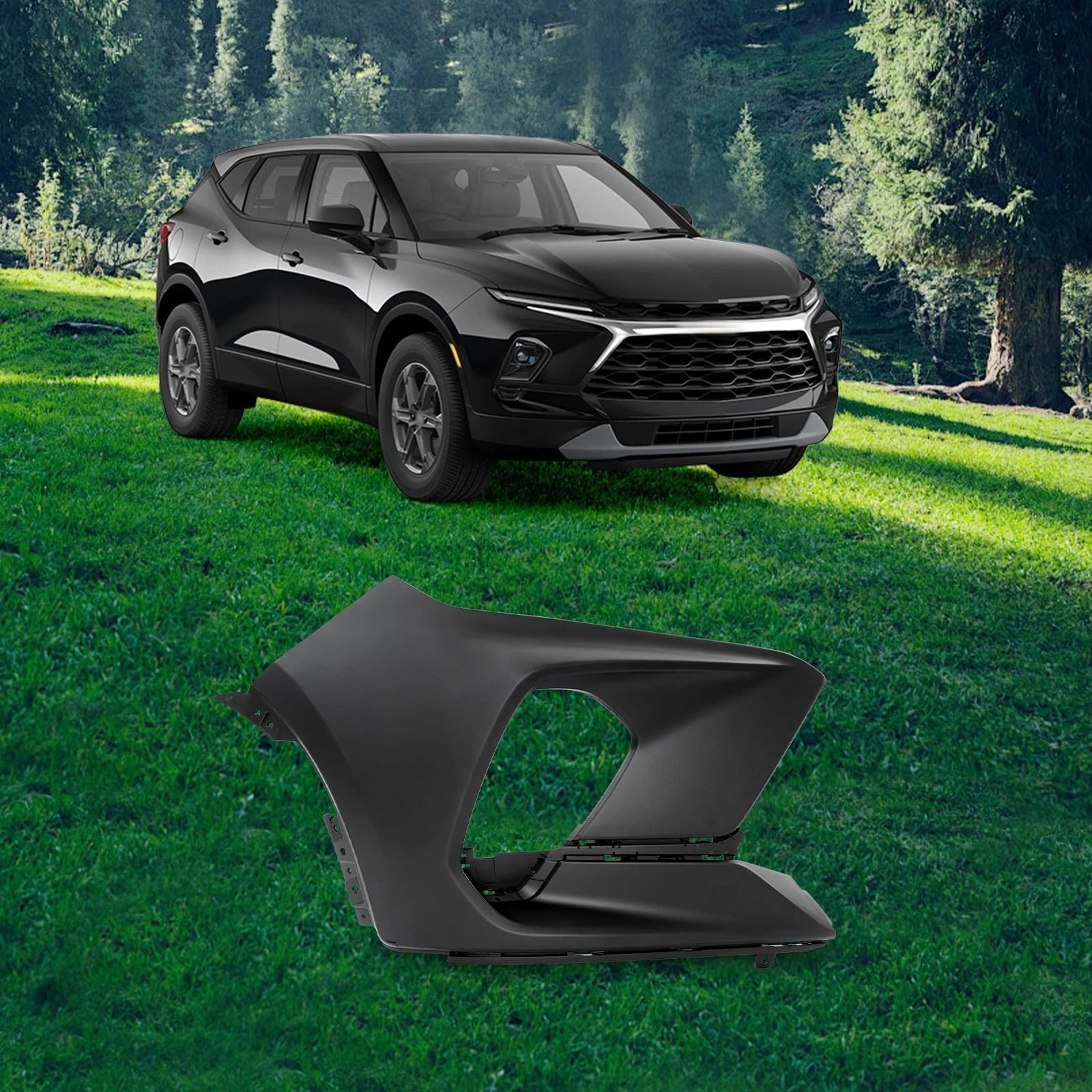 front right passenger side front bumper cover for chevrolet blazer direct fit replacement