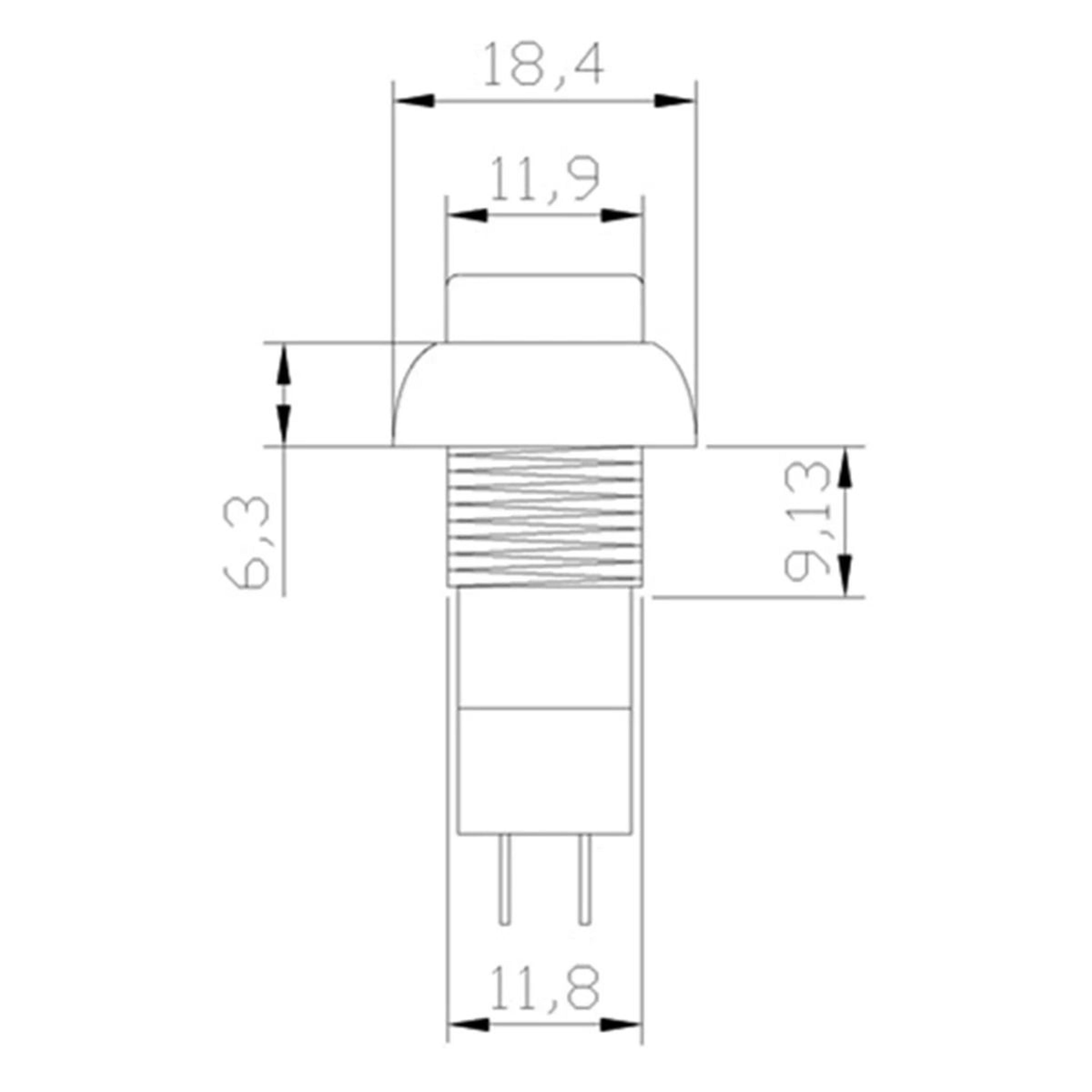 Red Momentary Push Button Switches For CarTruck Reset 4