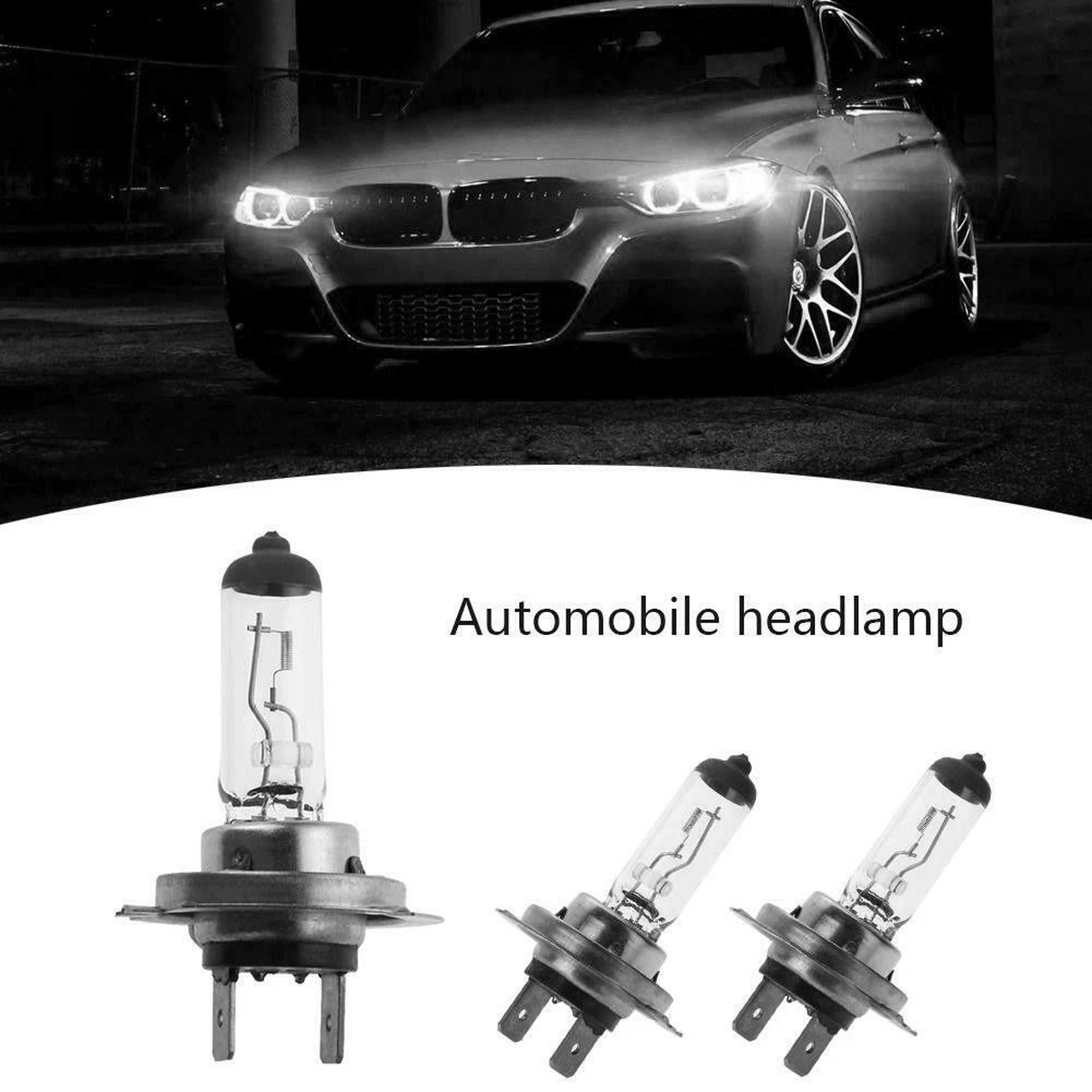 H7 Halogen Bulbs Clear Glass Headlight And Fog Light Pair 7
