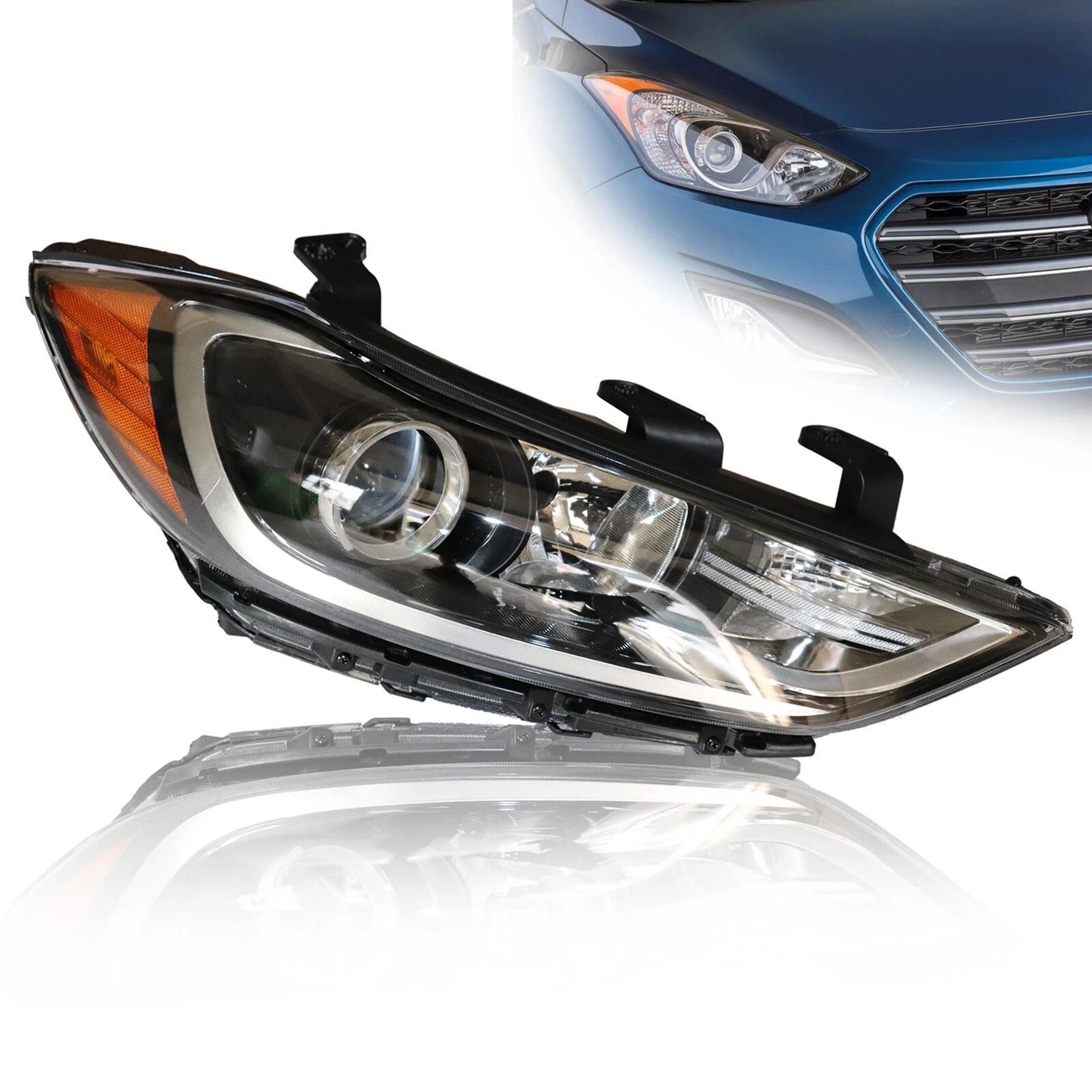 halogen headlight for hyundai elantra right passenger side replacement