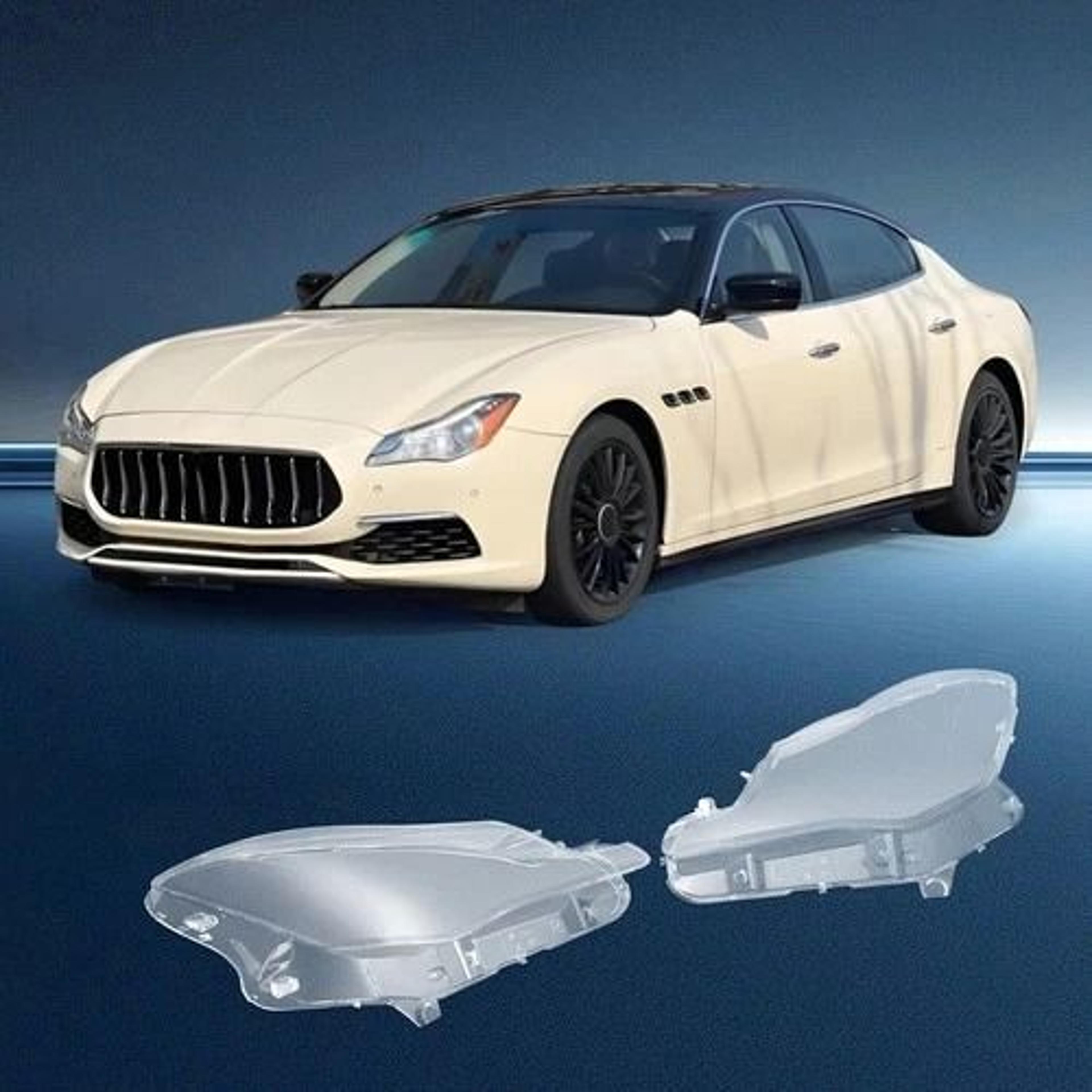 premium headlight cover pair for maserati quattroporte clear replacement lens