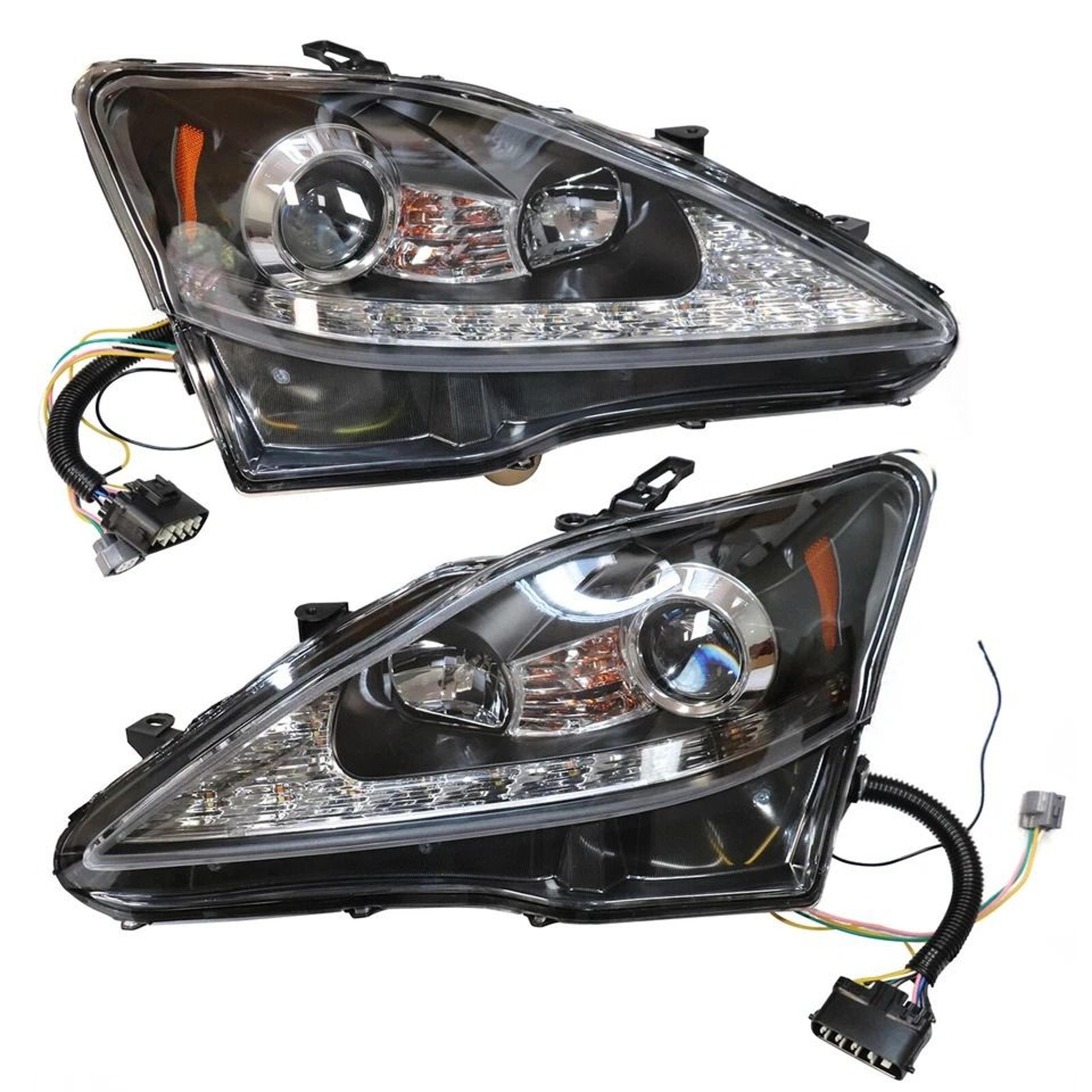 premium led drl projector headlights for lexus direct fit upgrade