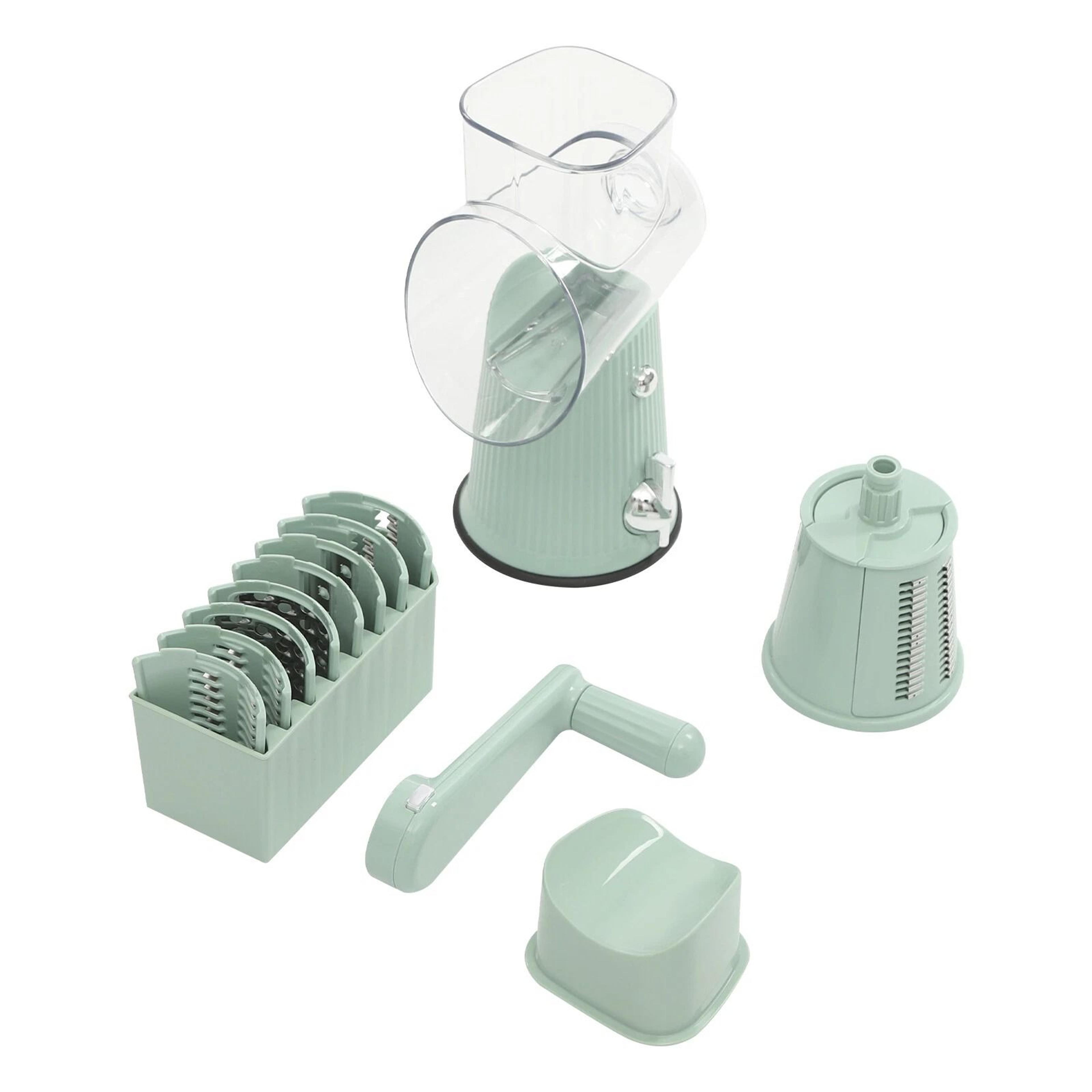 Premium Vegetable Cutter Manual Vegetable Slicer  Rotary Grater 12