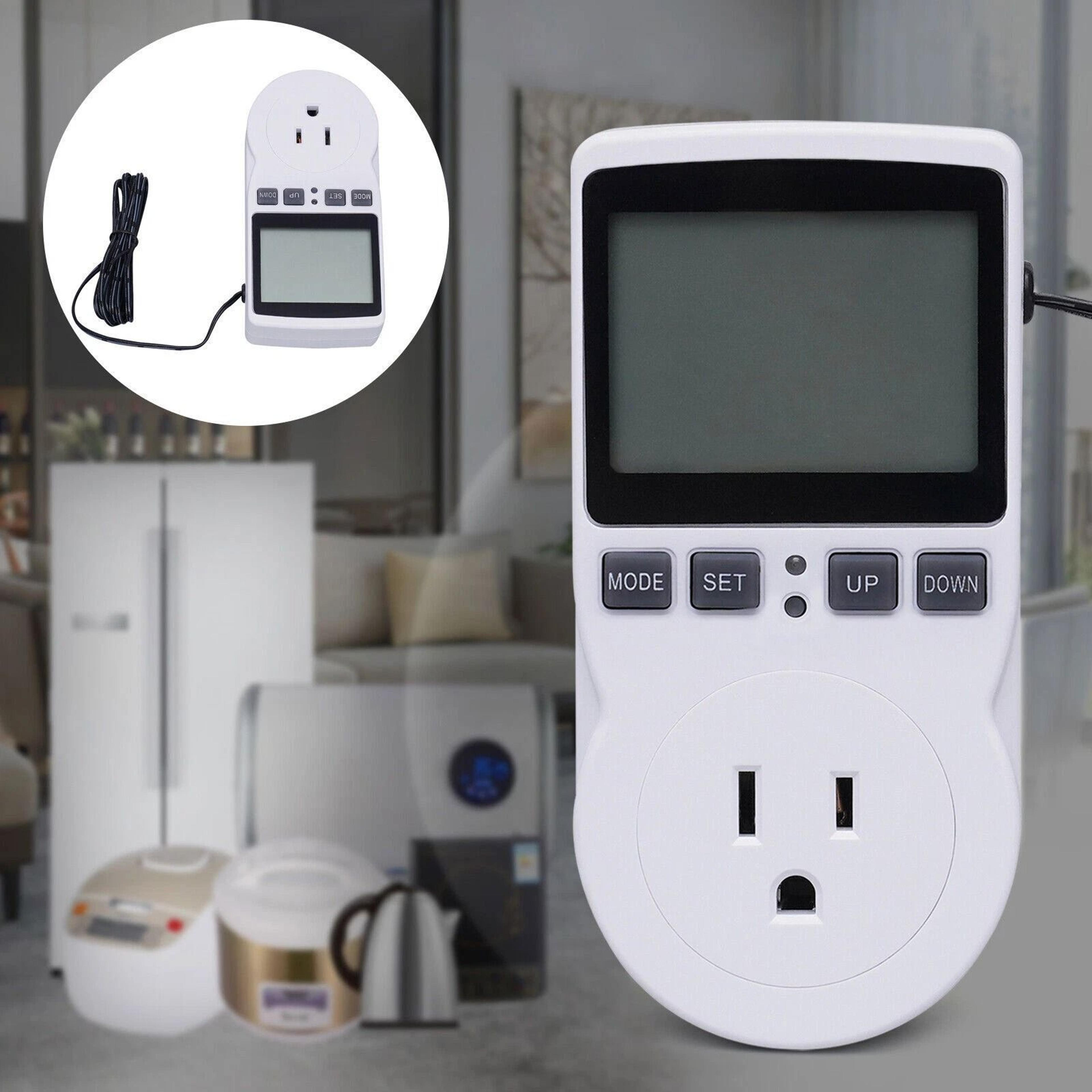 smart digital thermostat outlet plug + temperature controller socket with programmable timer