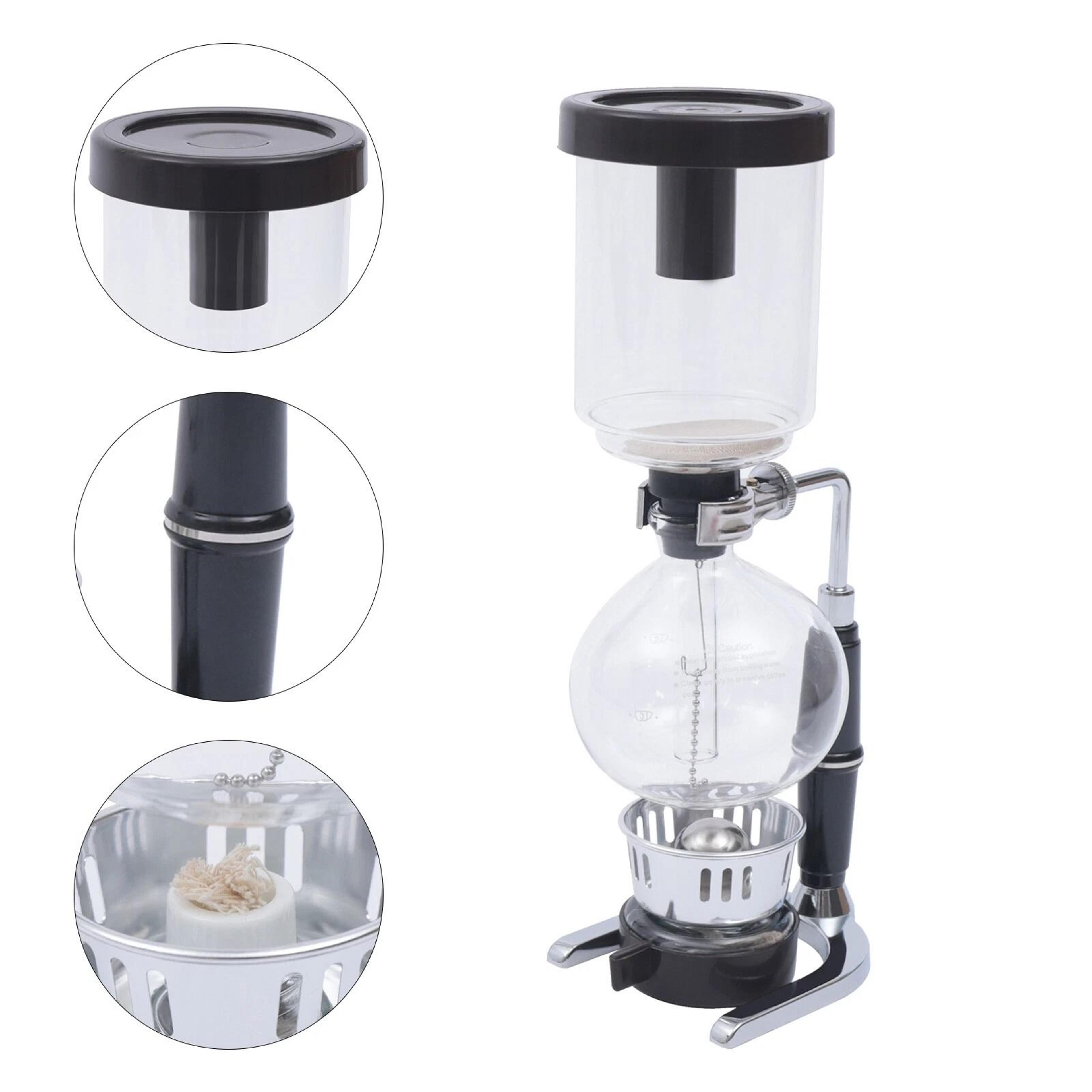 Premium Glass Tabletop Siphon Coffee Maker Brewer Cup Vacuum Coffee Brewer 5