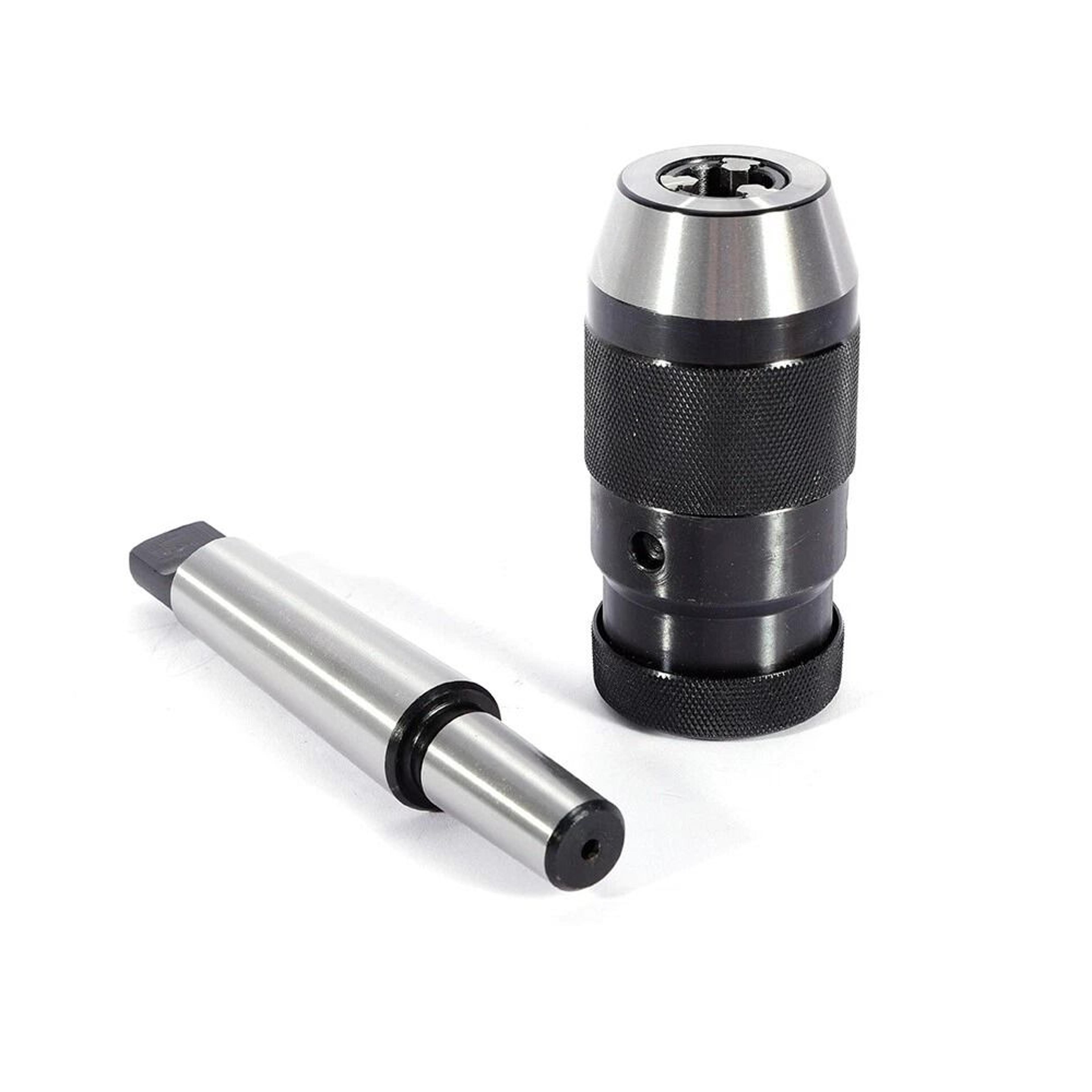 heavy duty keyless drill chuck with mt3 b18 arbor capacity lathe tool