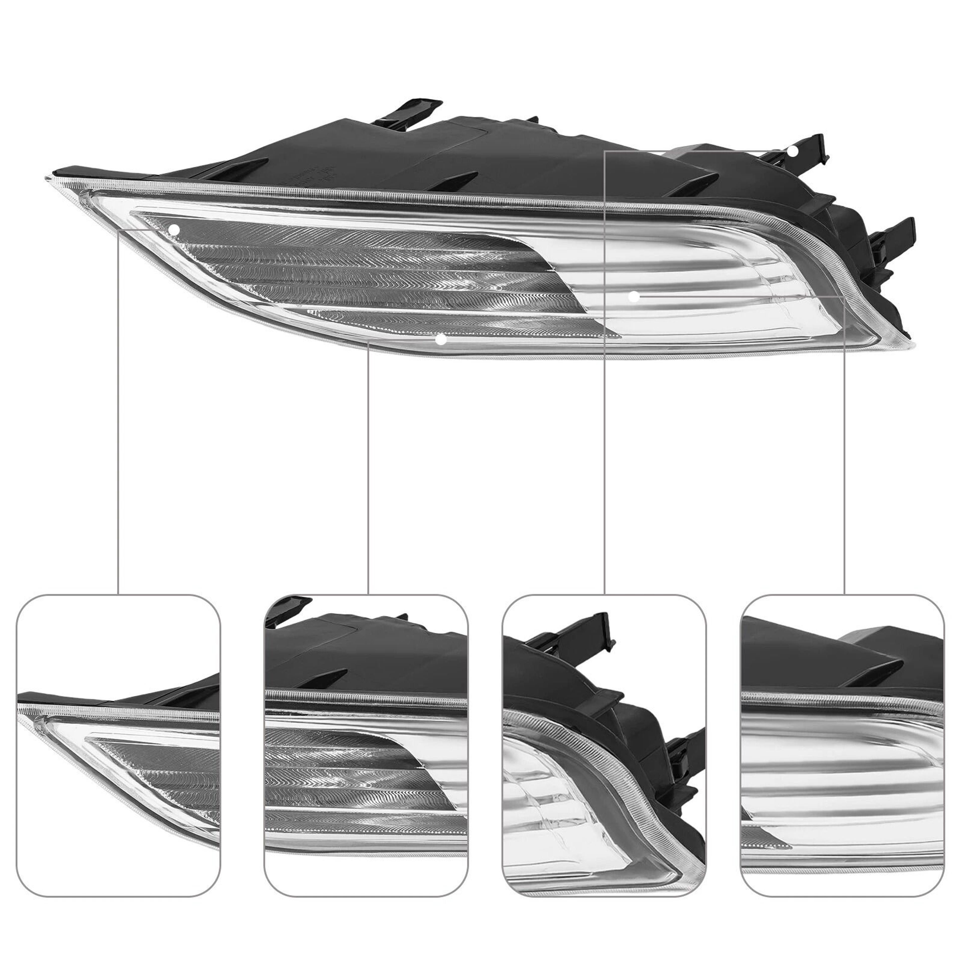 Premium Left Front Lexus GX460 Turn Signal Fog Lamp Direct Replacement Front Bumper Light 14