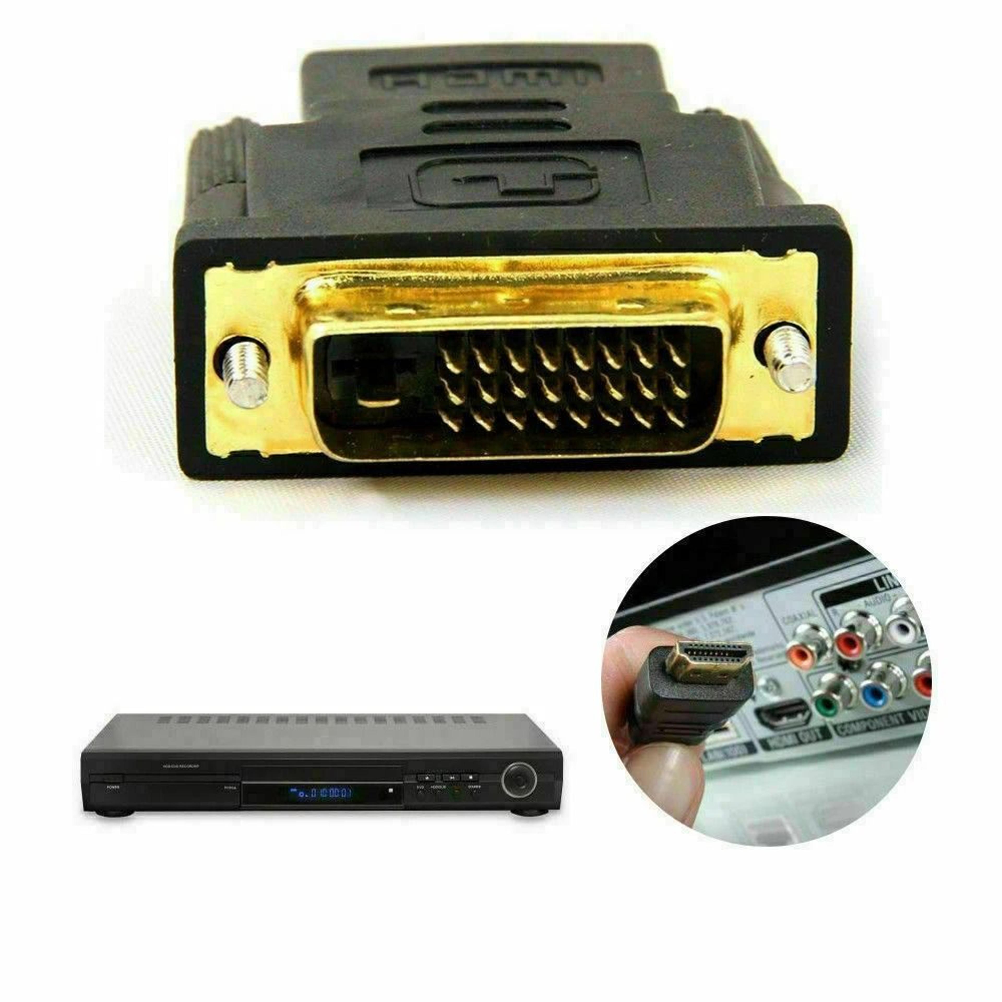 DVI D To HDMI Video Adapter Digital DVI D Male To HDMI Female Connector 6