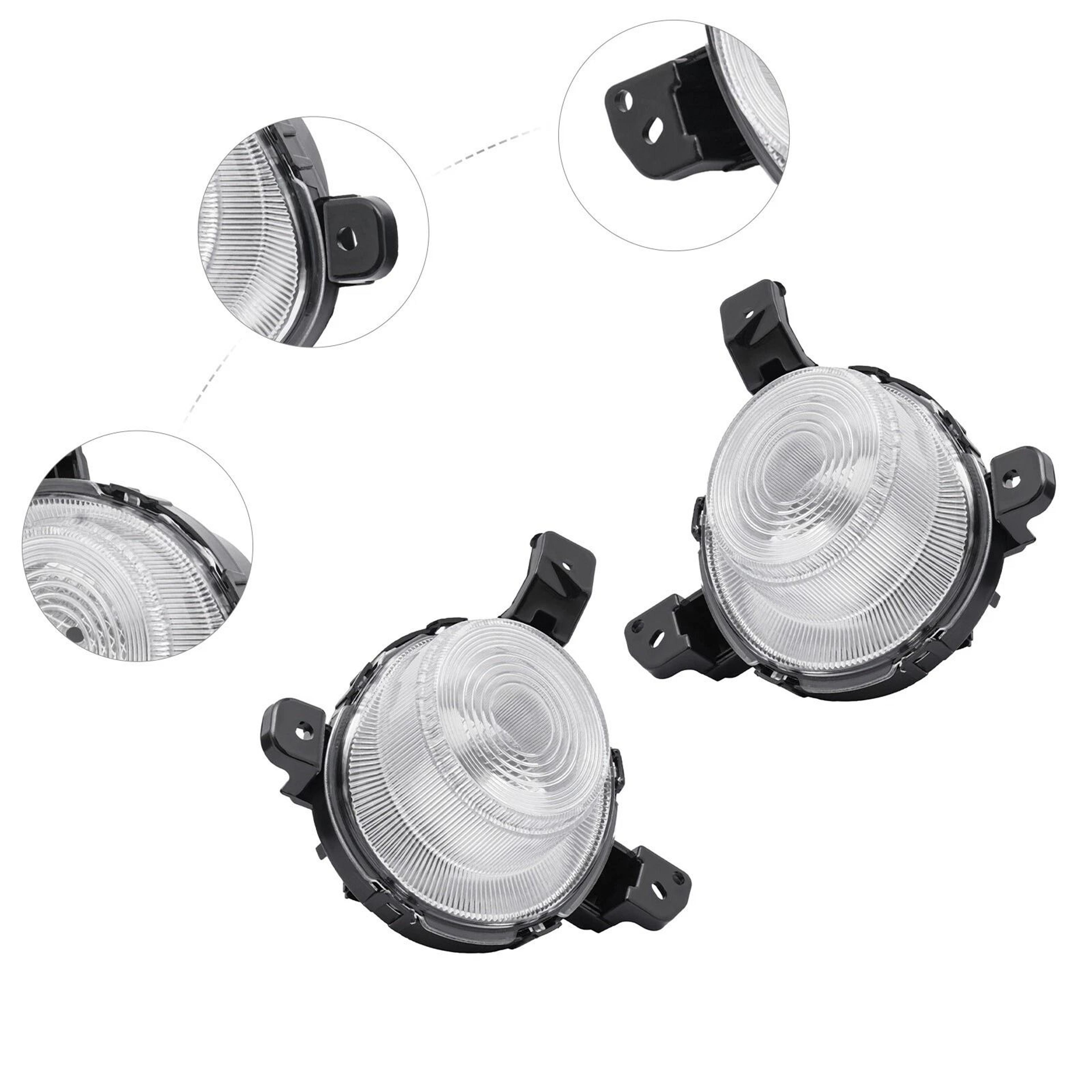 Premium Front Bumper Kia Forte Fog Lights Halogen Replacement Pair 5
