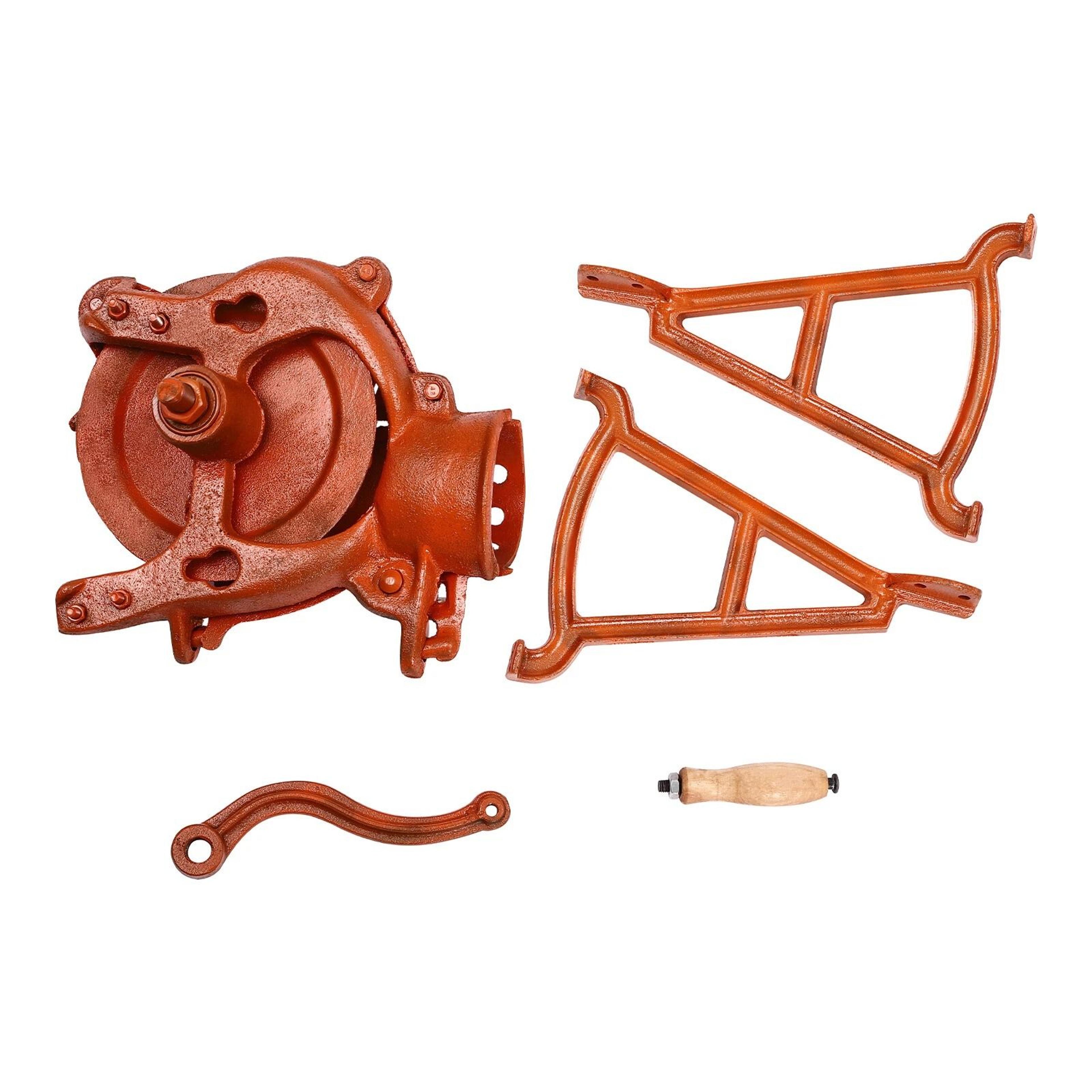 Heavy Duty Manual Farm Corn Sheller Machine Cast Iron  Wood Hand Crank Shelling Tool 11