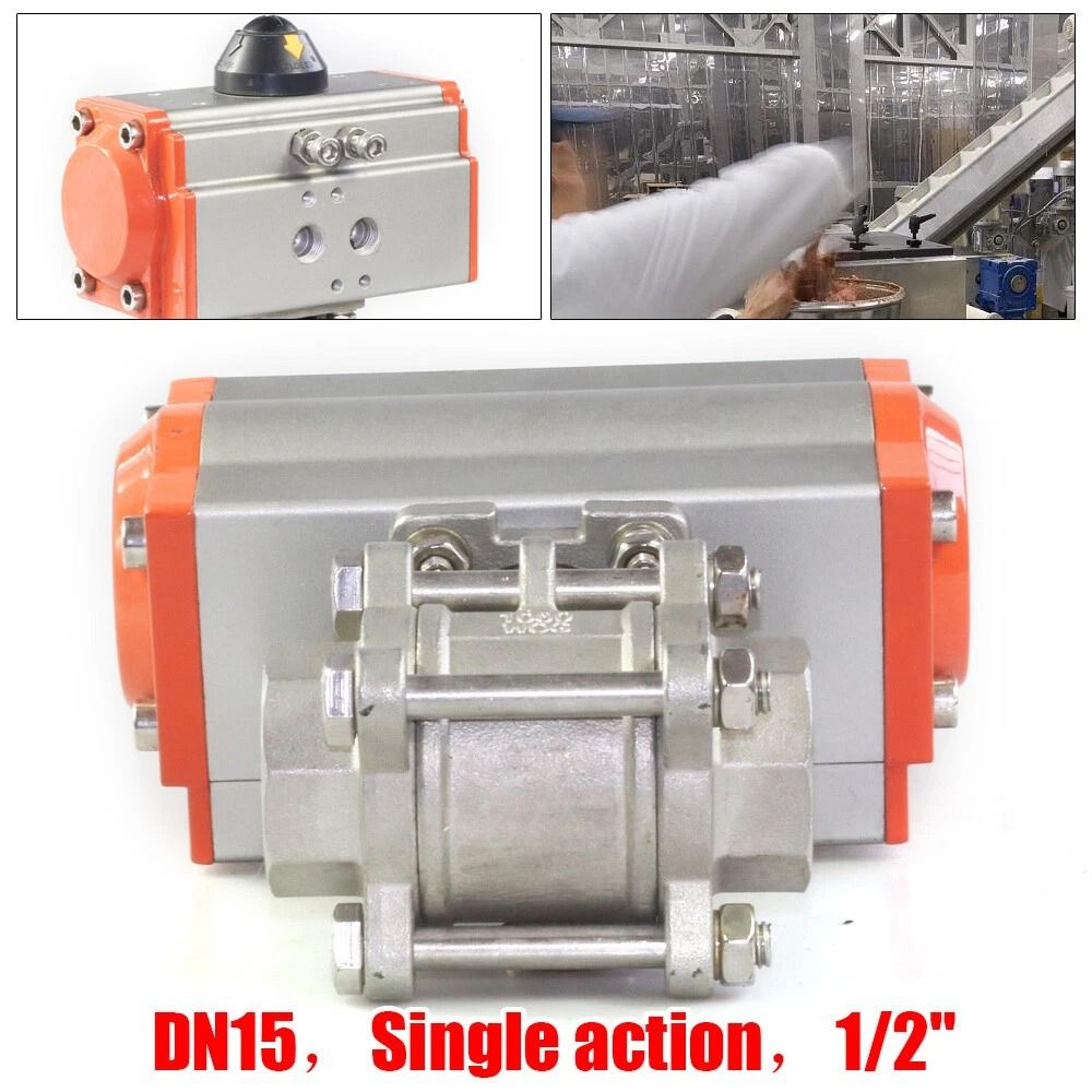 Premium Stainless Steel Pneumatic Ball Valve Air Actuated Valve 9