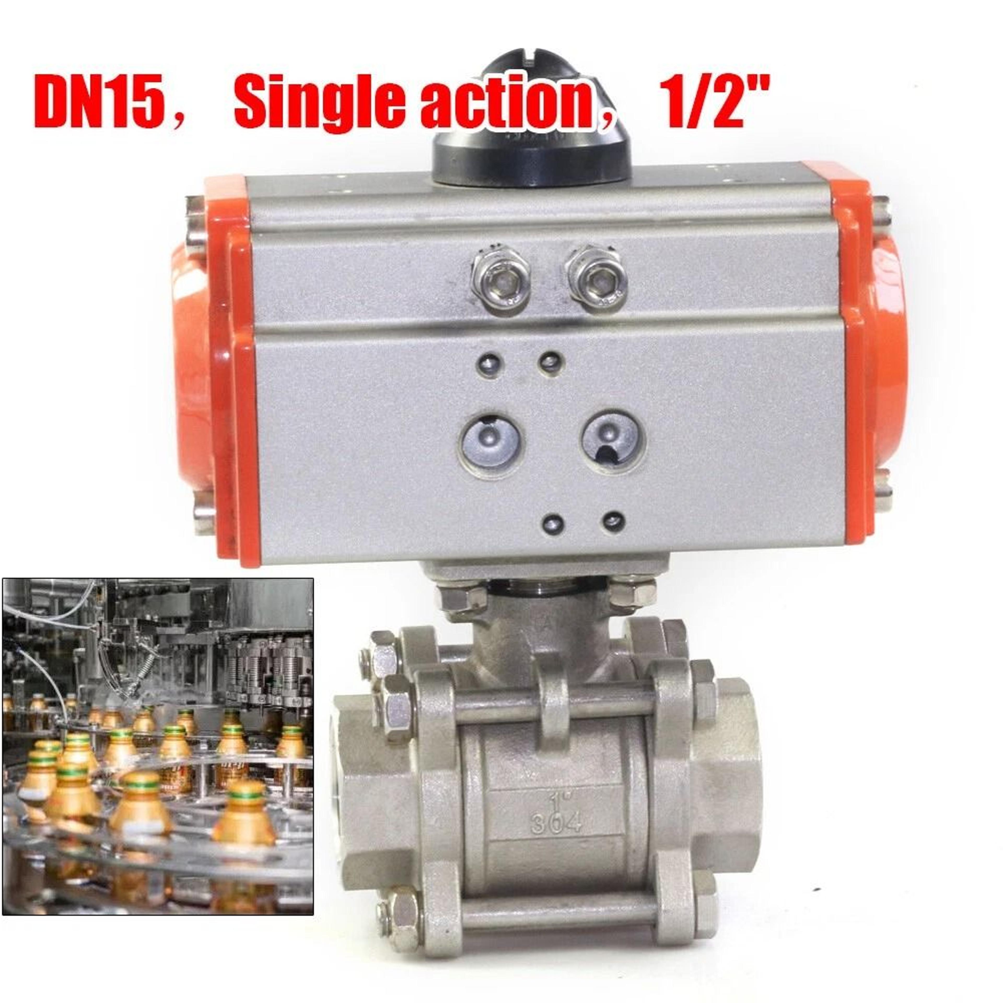 Premium Stainless Steel Pneumatic Ball Valve Air Actuated Valve 8