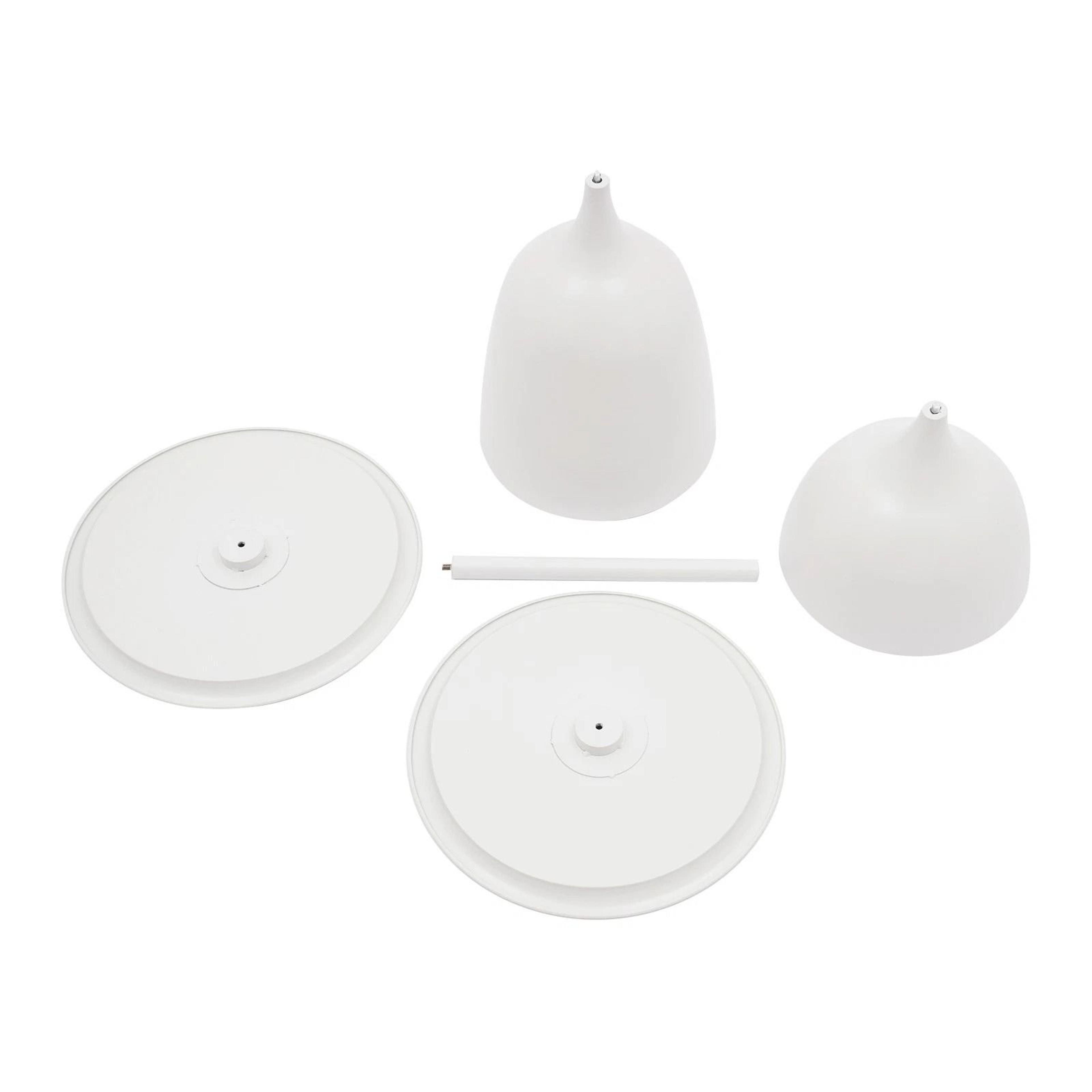 Round Side Table Set Modern White Iron End Tables For Living Room Bedroom 3