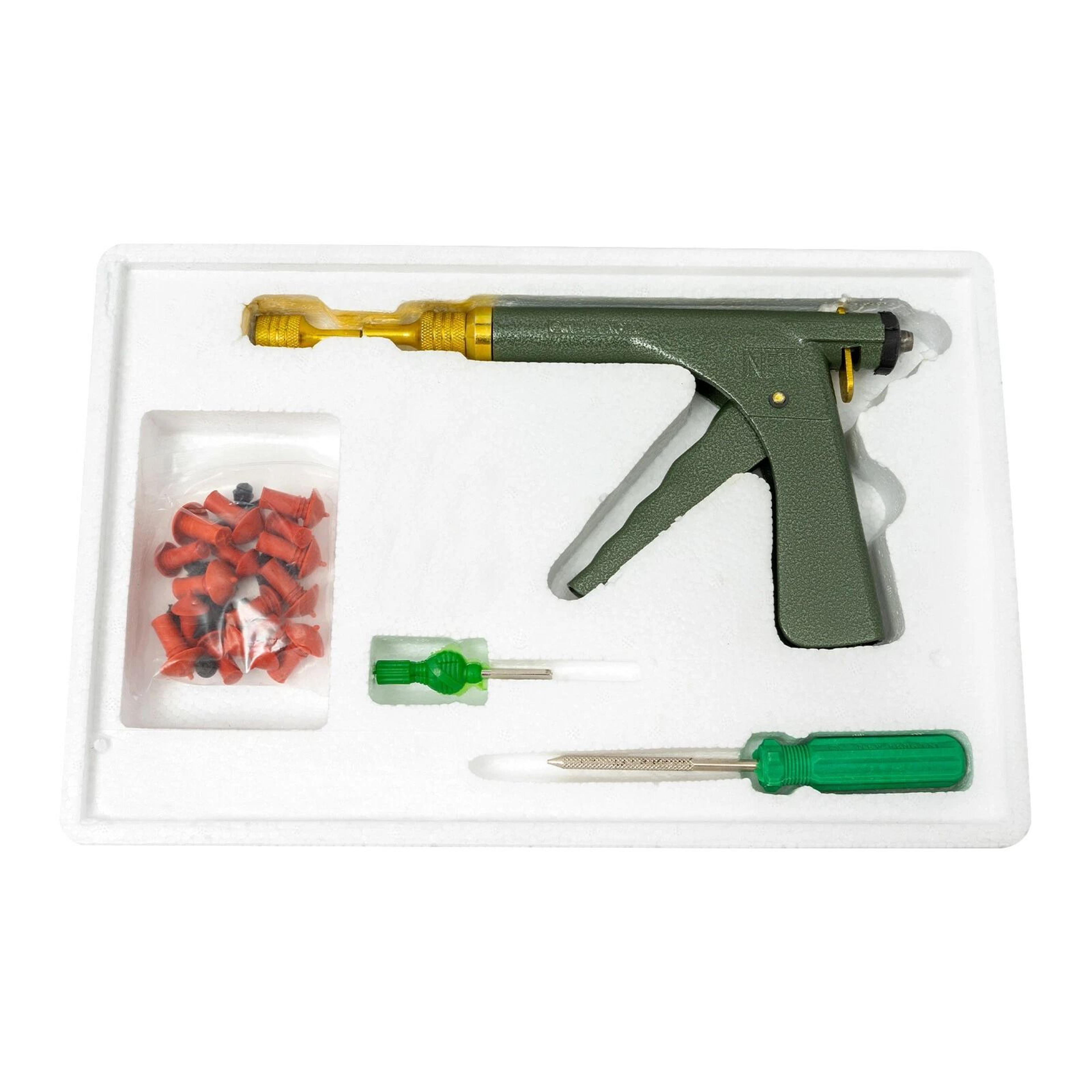 tubeless tire repair kit with tire mushroom plugs and plug gun for cars motorcycles