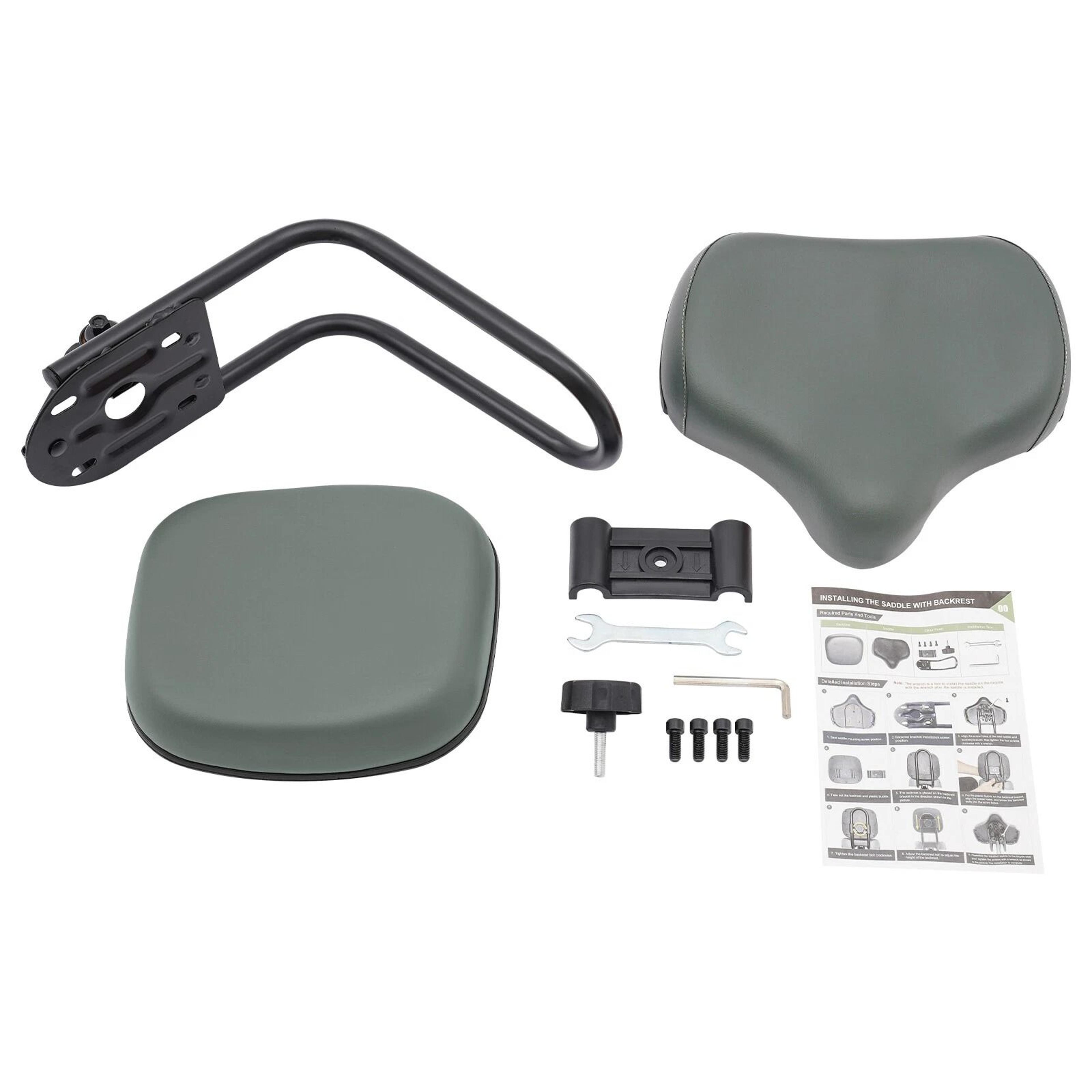 Extra Wide Tricycle Seat With Backrest Comfortable Adult Trike Saddle Cushion 13