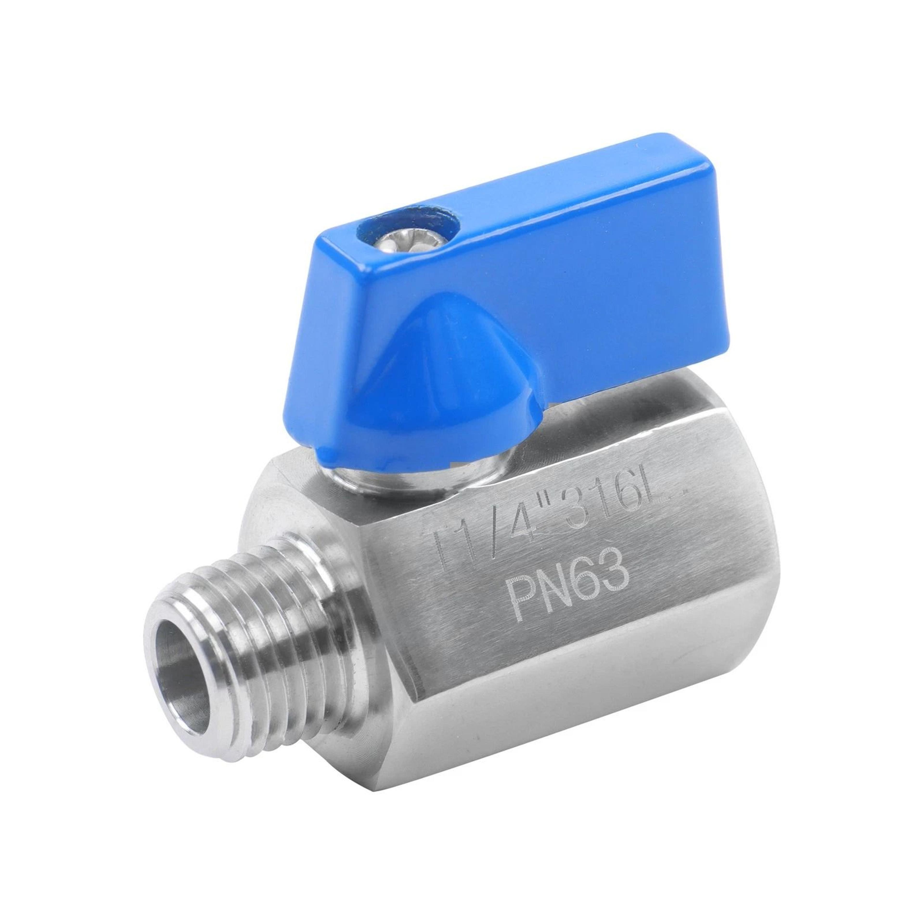 Premium Stainless Steel Mini Ball Valve NPT Male Female 4