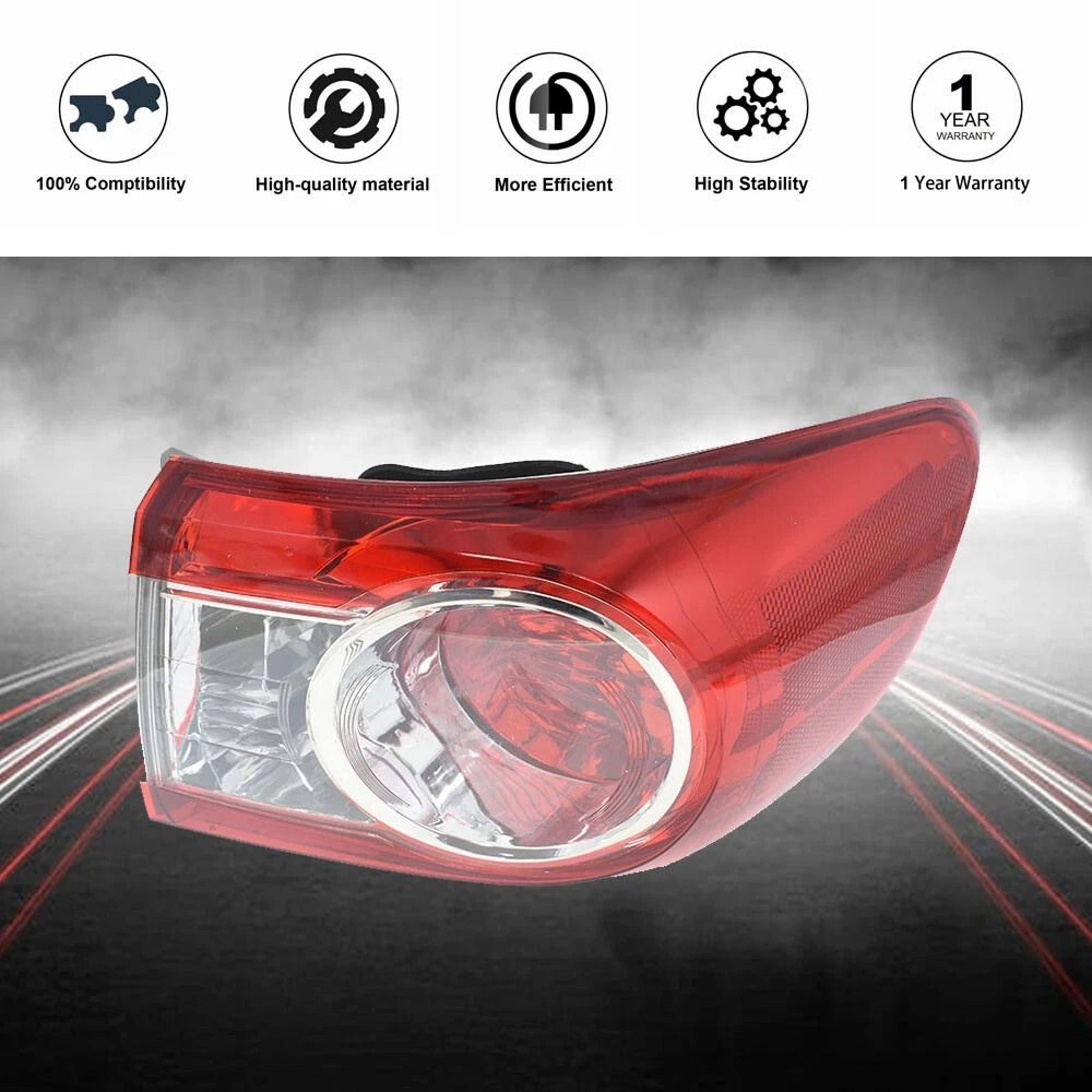 Toyota Corolla Right Tail Light Replacement Passenger Side 3