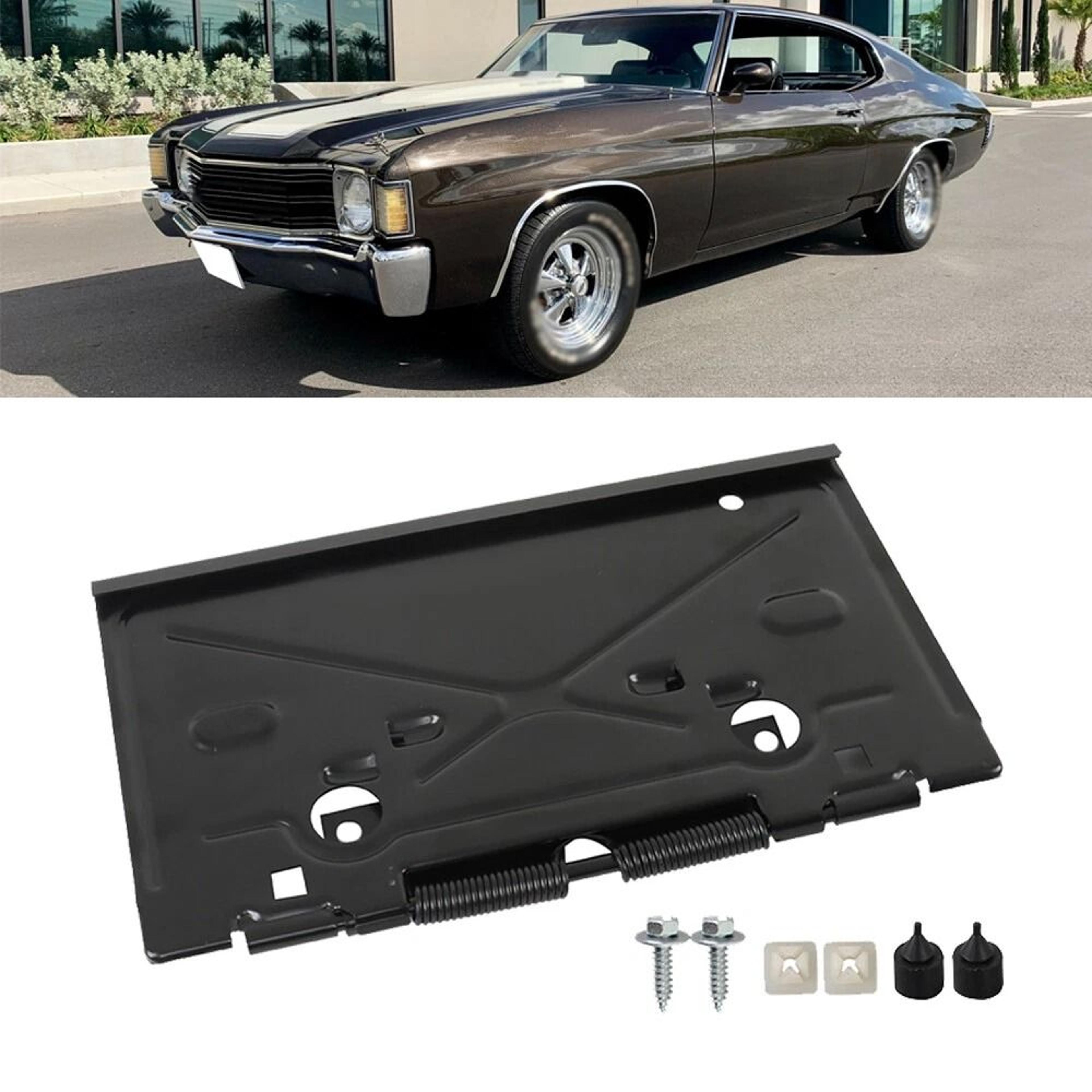 fit for chevrolet chevelle license plate tag bracket with hinge durable front mount