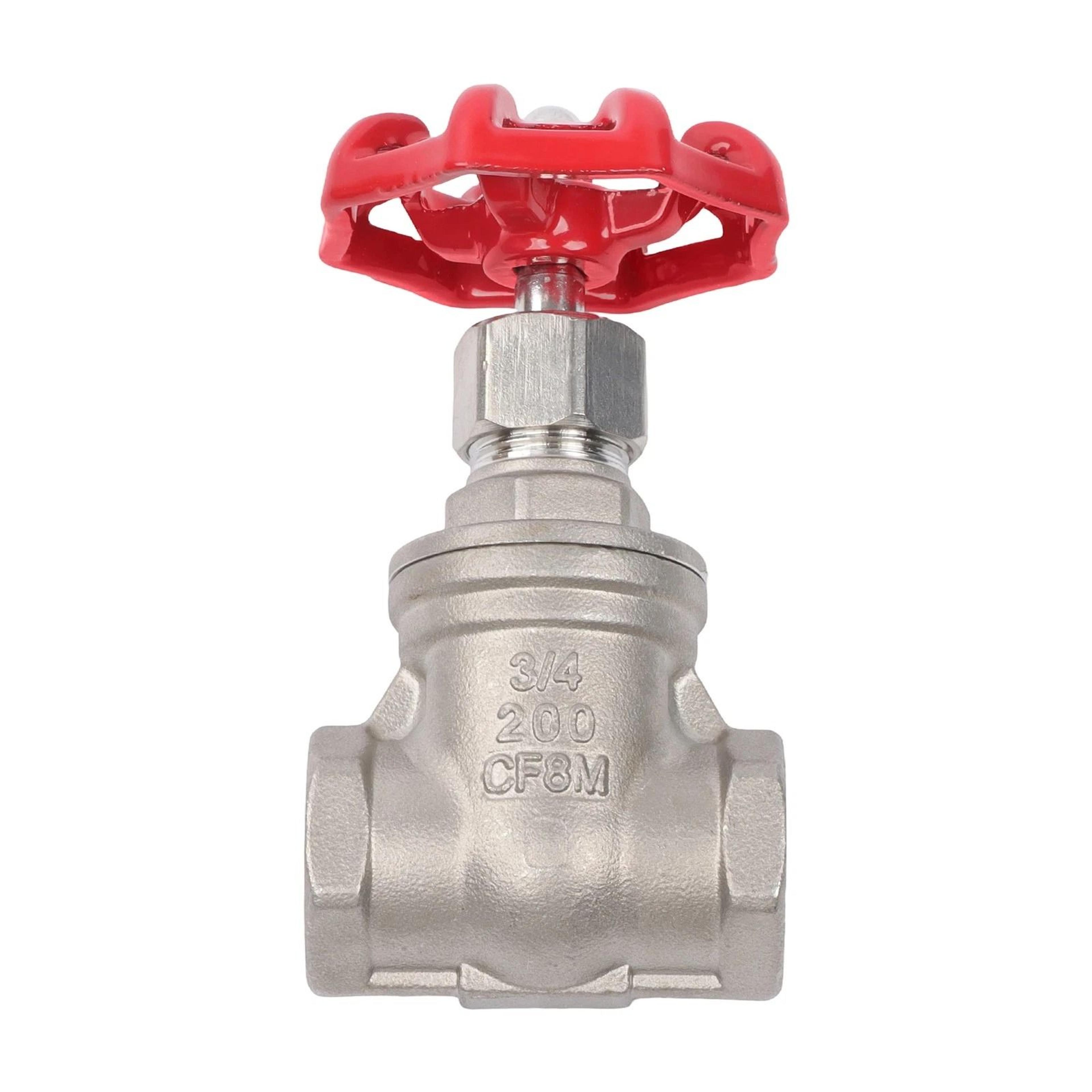 Stainless Steel Gate Valve FNPT WOG With Wheel Handle Durable Industrial Shut Off 13