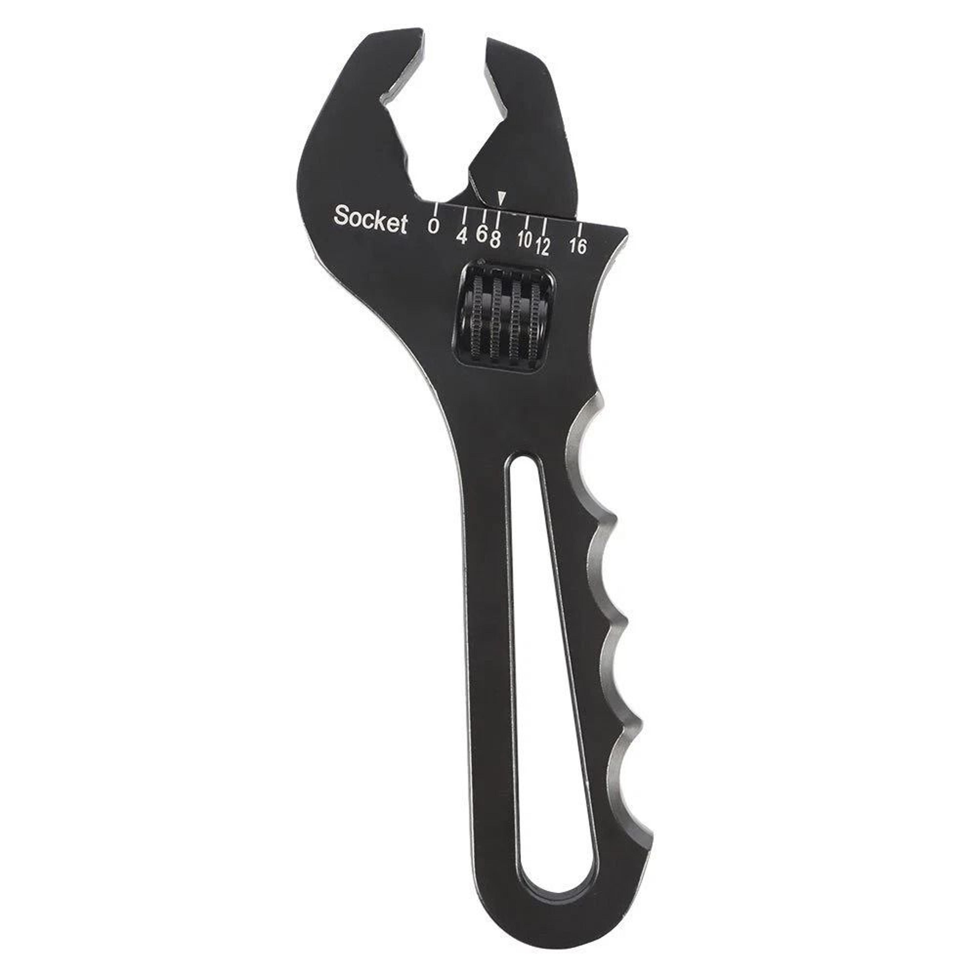 black adjustable an hose fitting wrench tool aluminum spanner