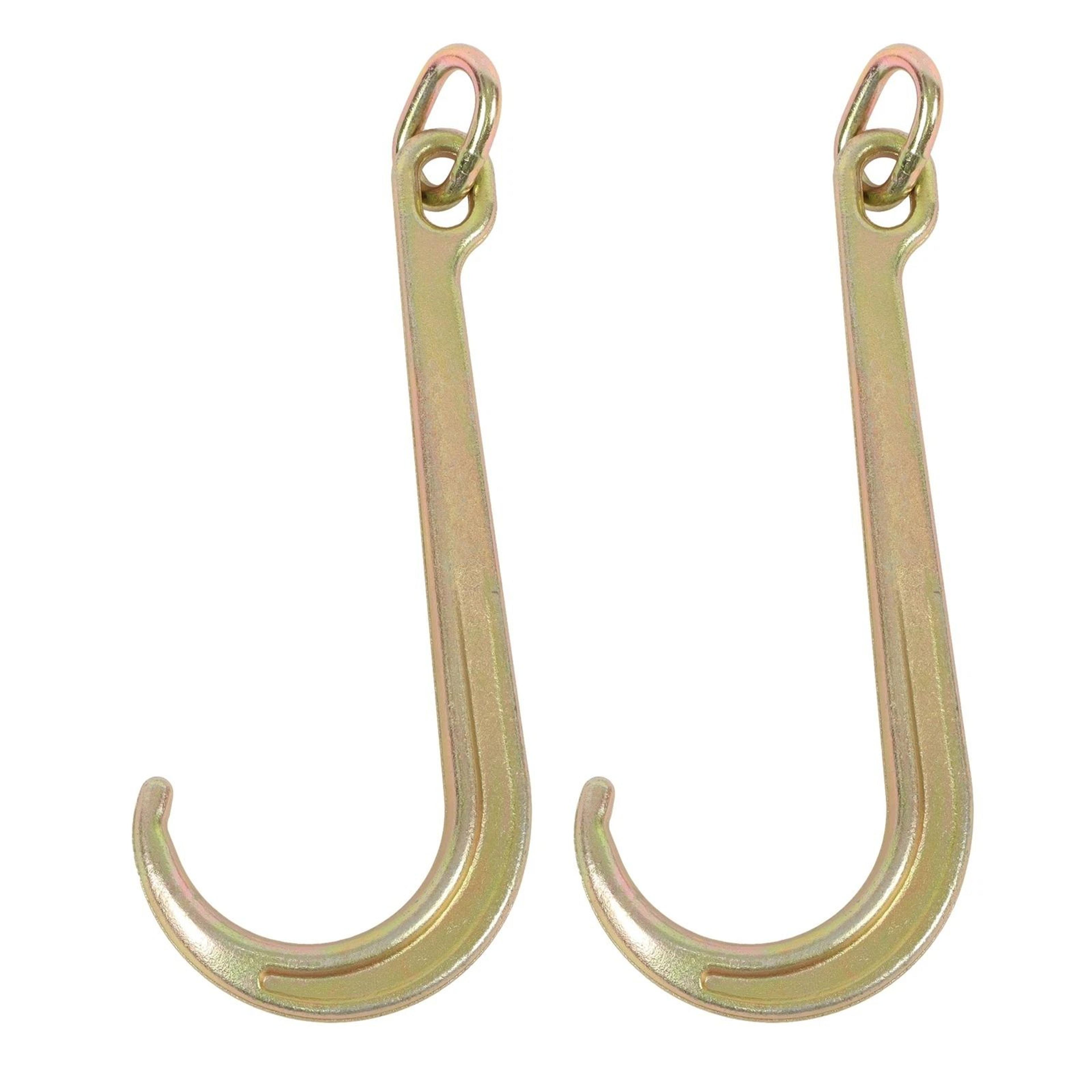 Heavy Duty G70 J Hook Tow Hooks Pair With Load Capacity 10