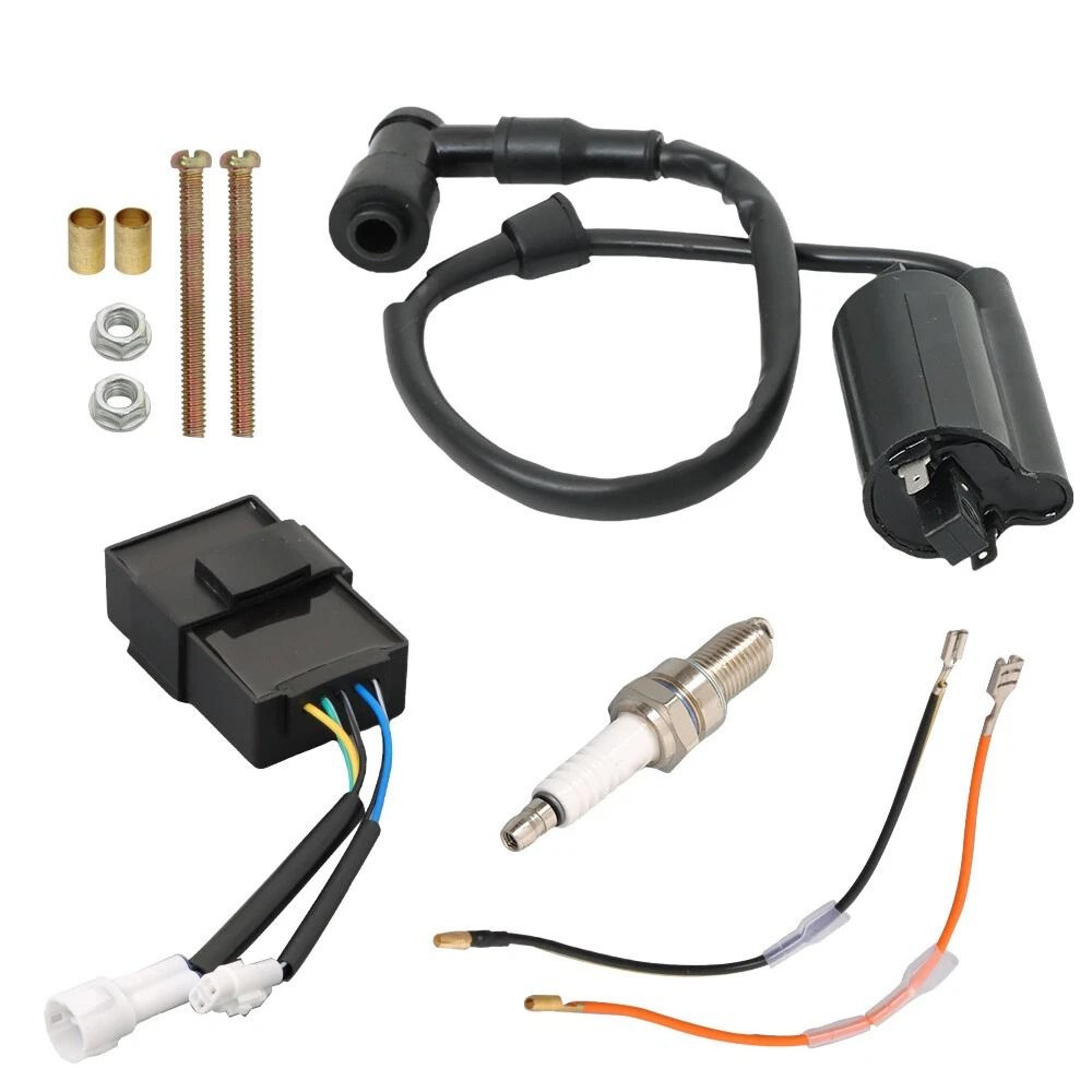 kawasaki bayou ignition coil cdi kit with spark plug atv replacement parts