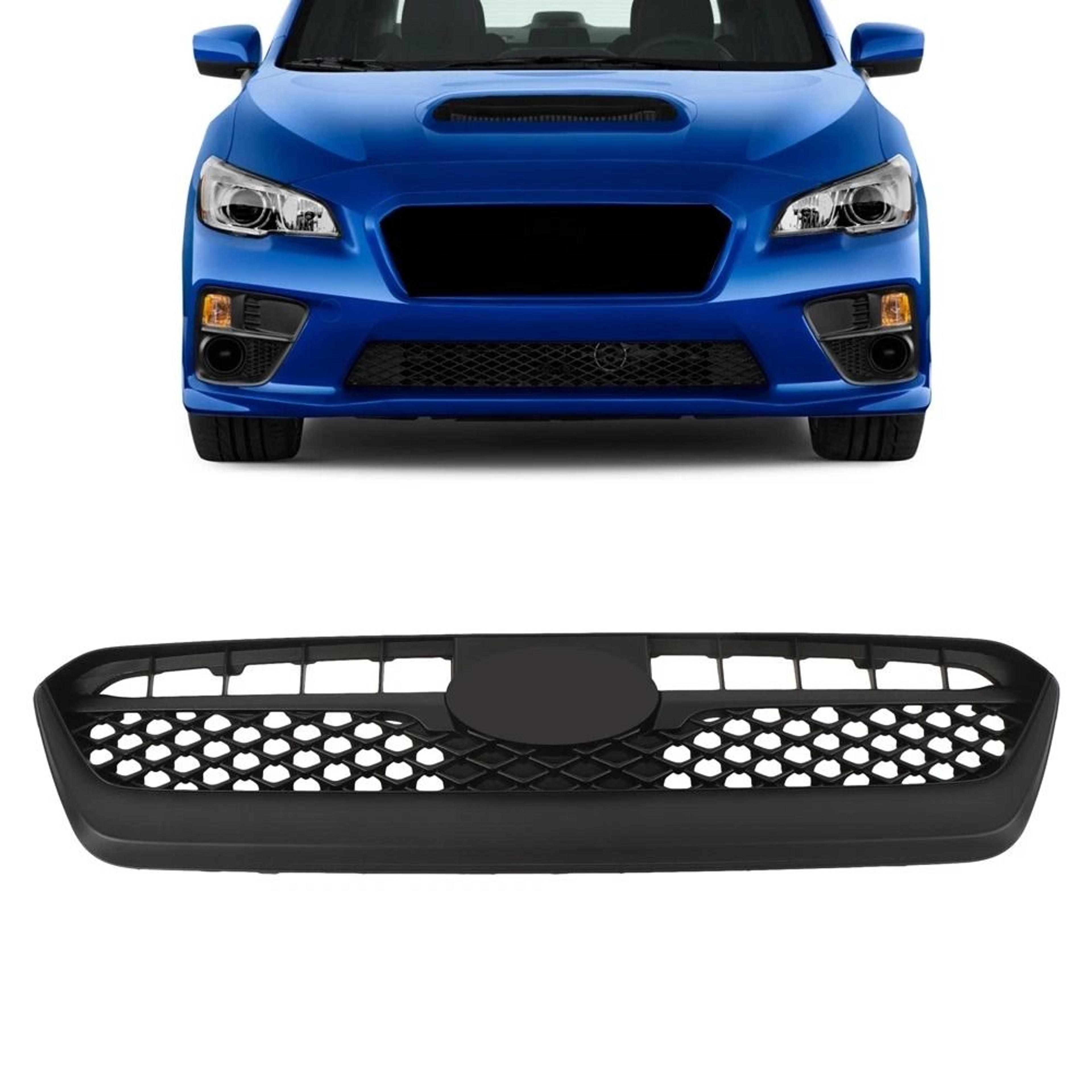 subaru wrx front bumper grille matte black durable upgrade