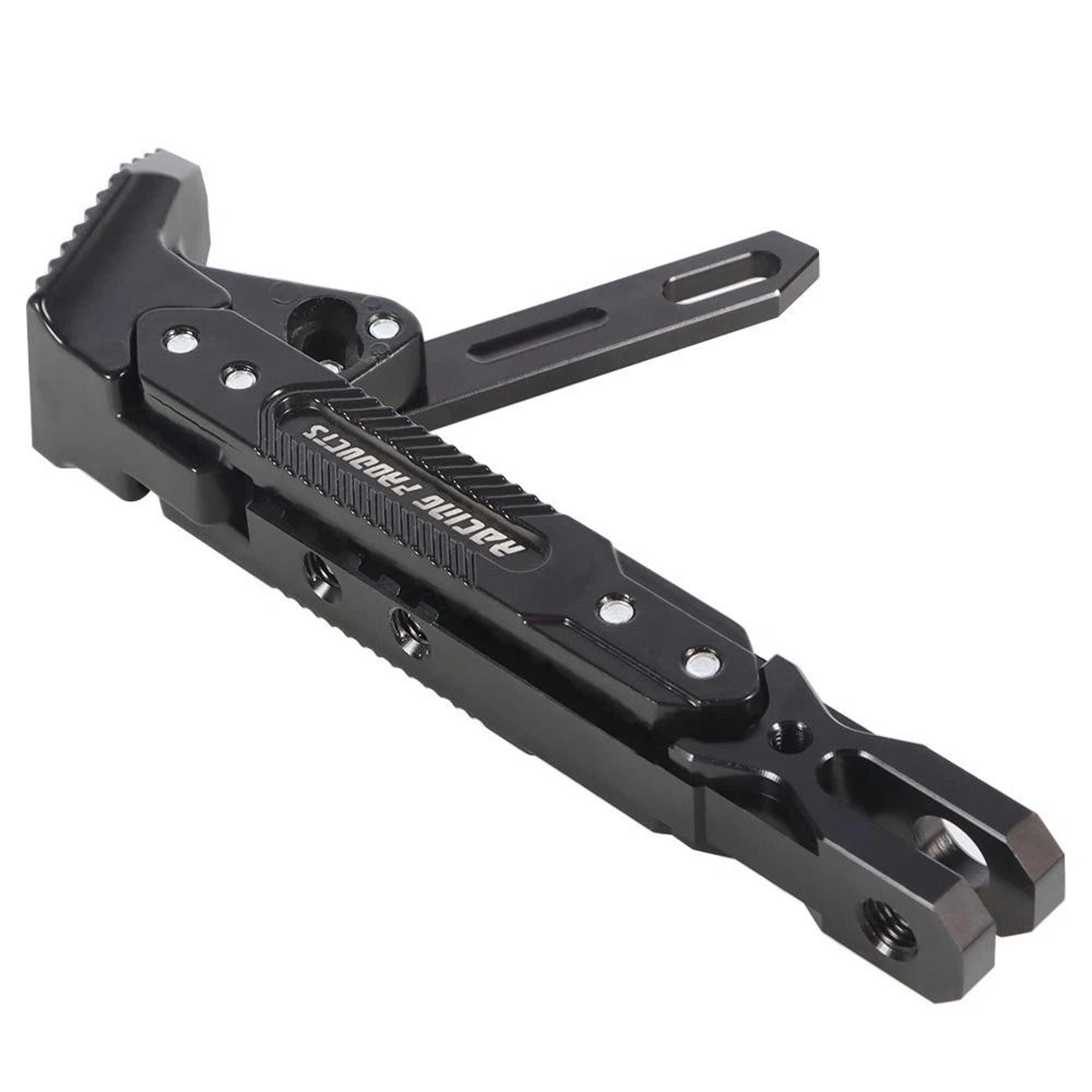 Premium Adjustable Motorcycle CNC Aluminum Kickstand Foot Universal Side Stand Support 3