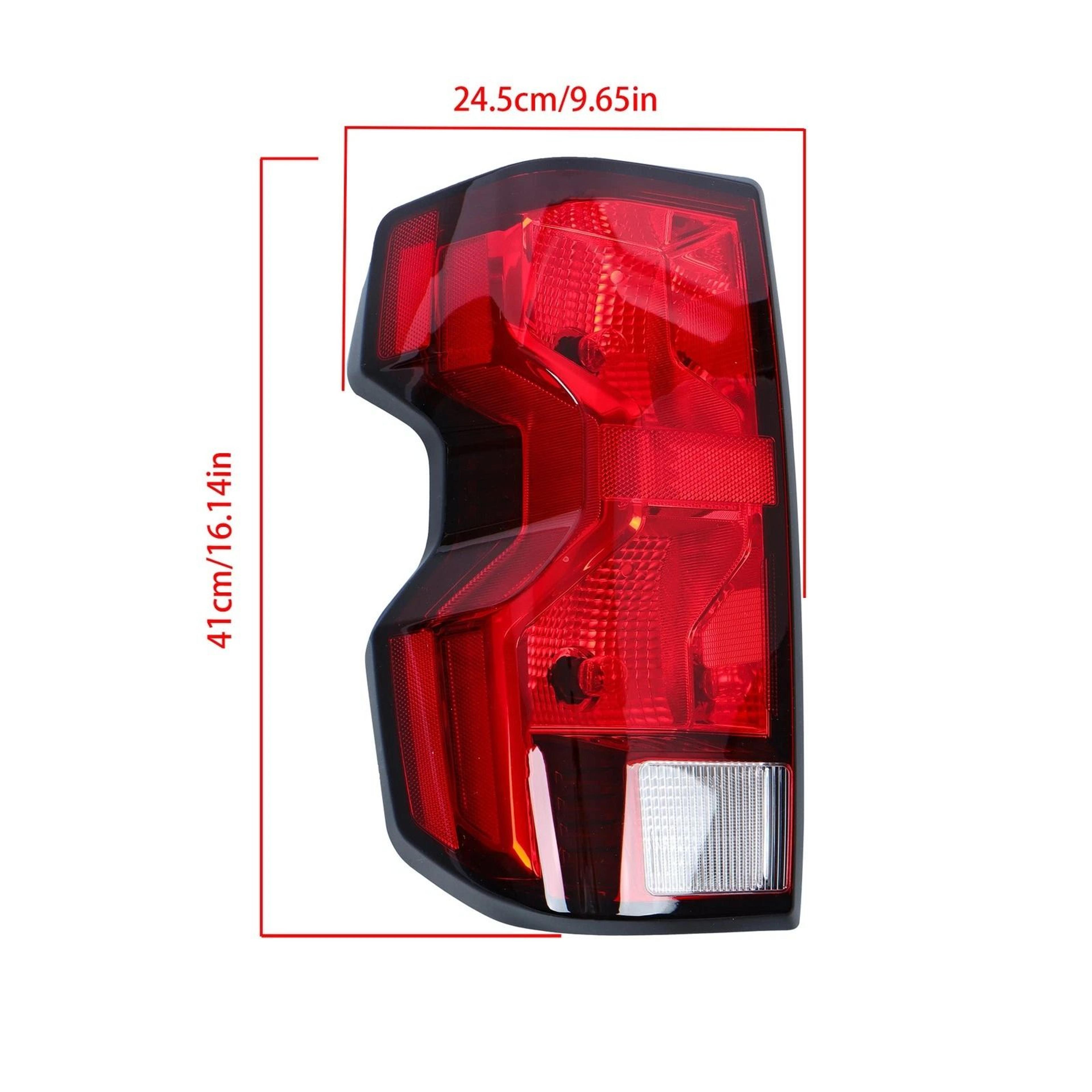 Premium Left Tail Light Assembly Halogen Black Replacement For Chevrolet Colorado 1