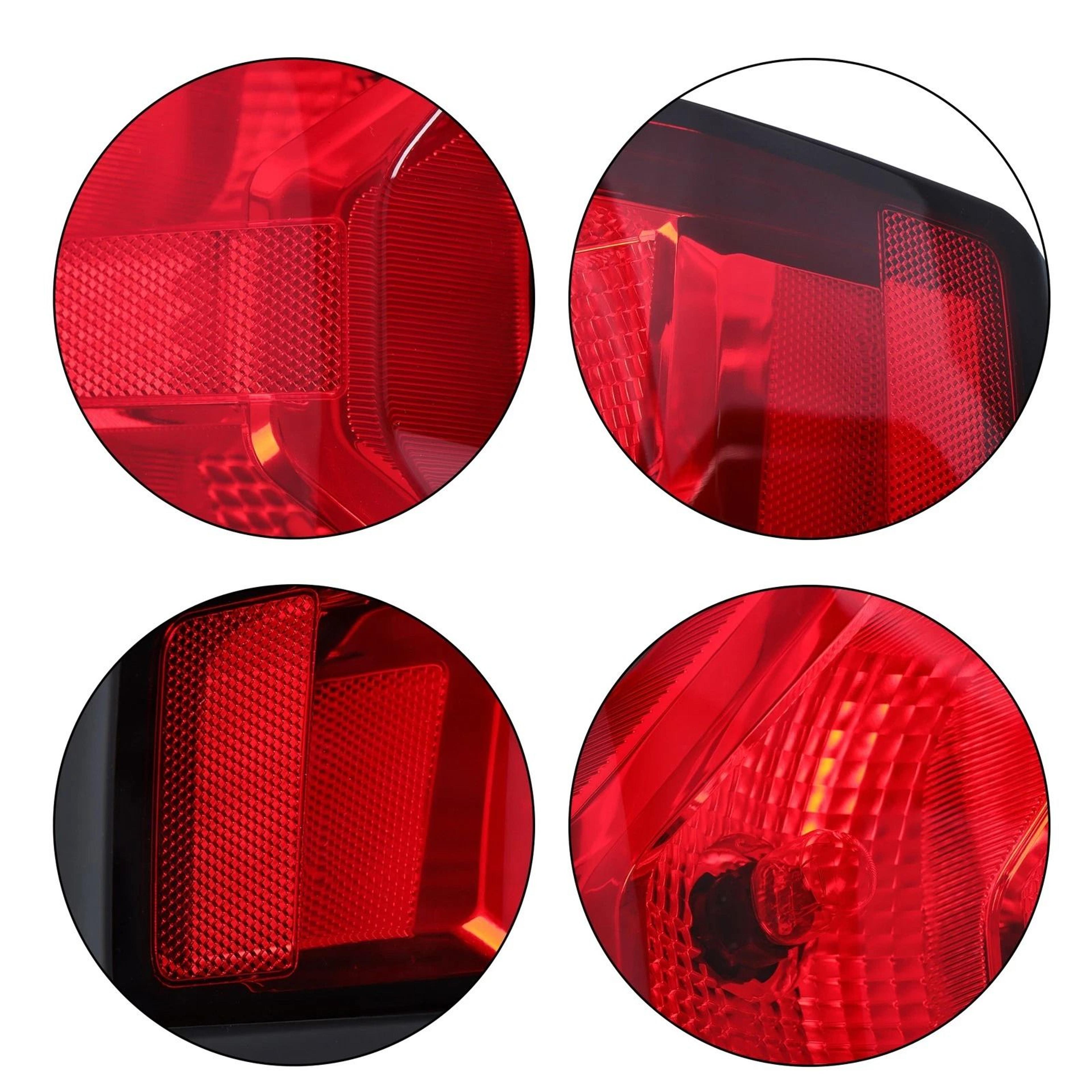 Premium Left Tail Light Assembly Halogen Black Replacement For Chevrolet Colorado 6