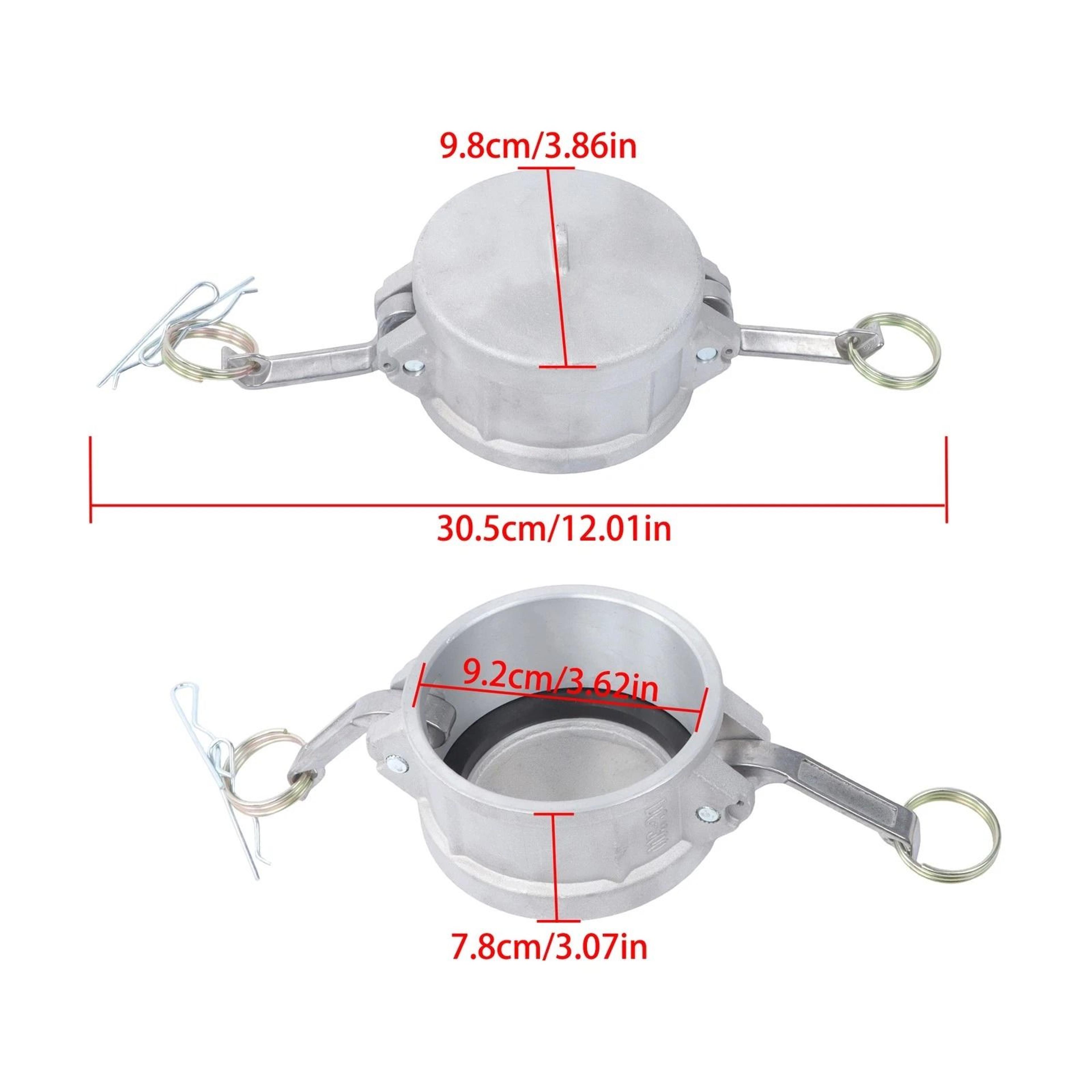 Aluminum Type DC Female Camlock Dust Cap Hose Fitting 12