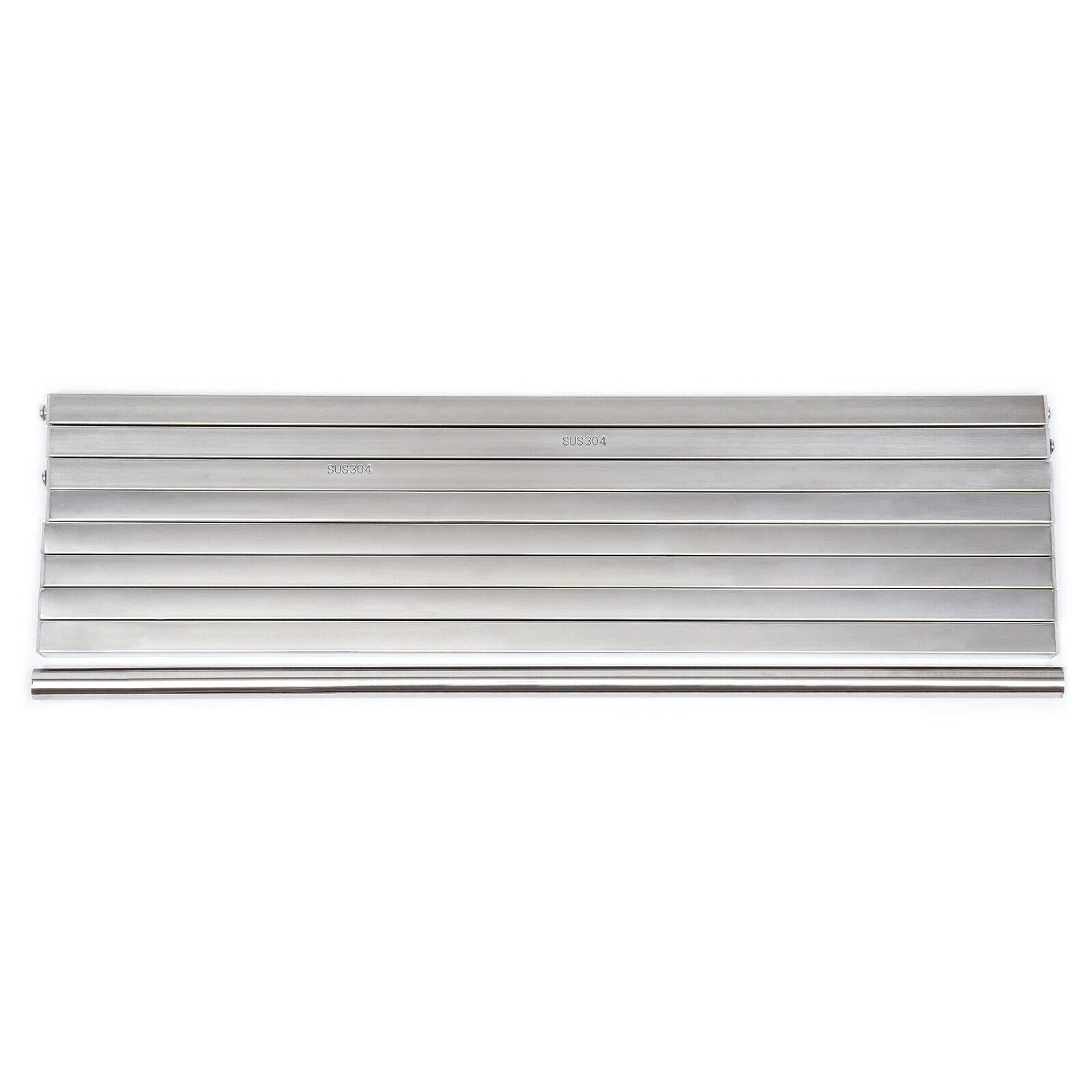 Wall Mount Microwave Shelf Stainless Steel Kitchen Storage Rack With 12 Hooks 4