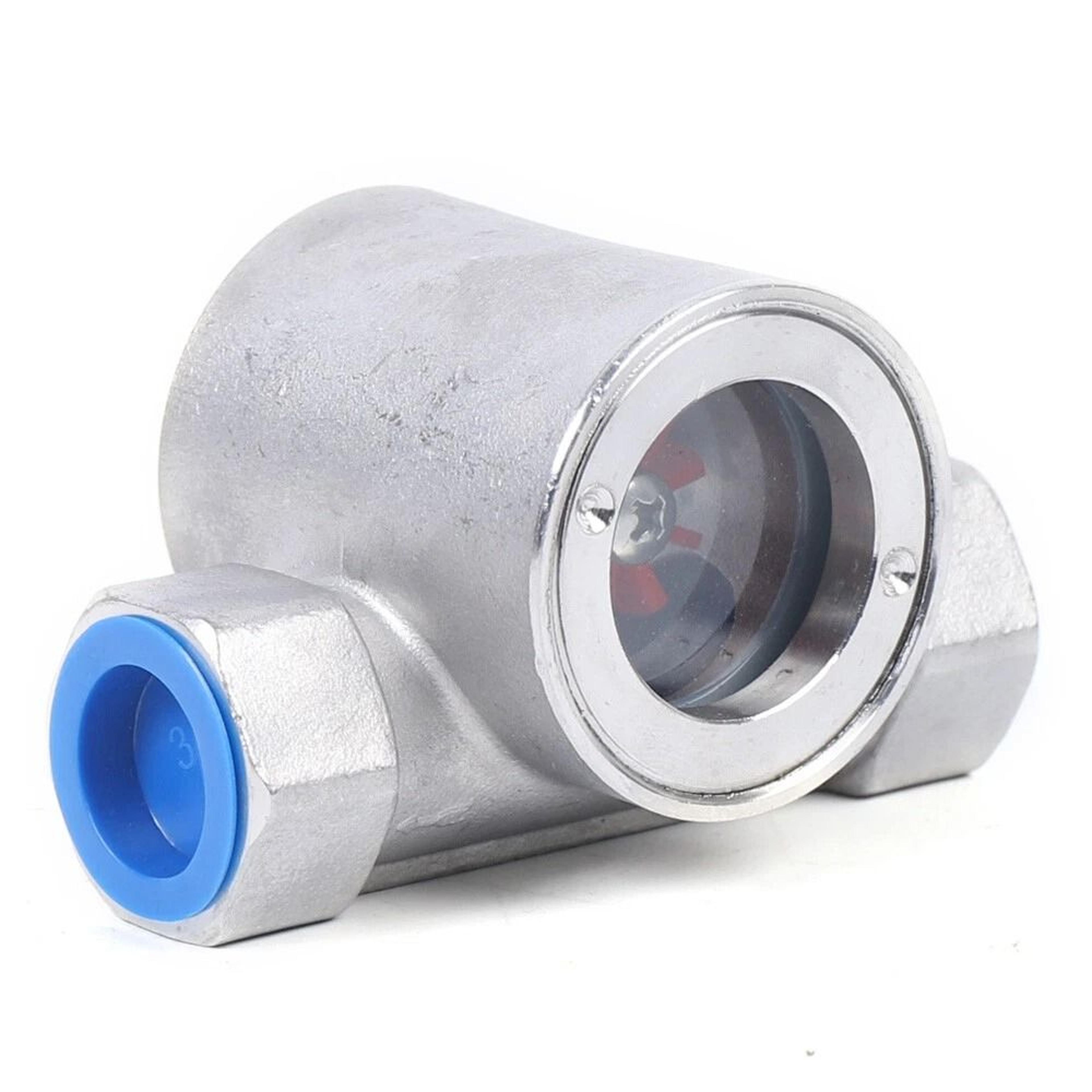 premium npt flow indicator stainless steel sight water flow indicator with plastic impeller