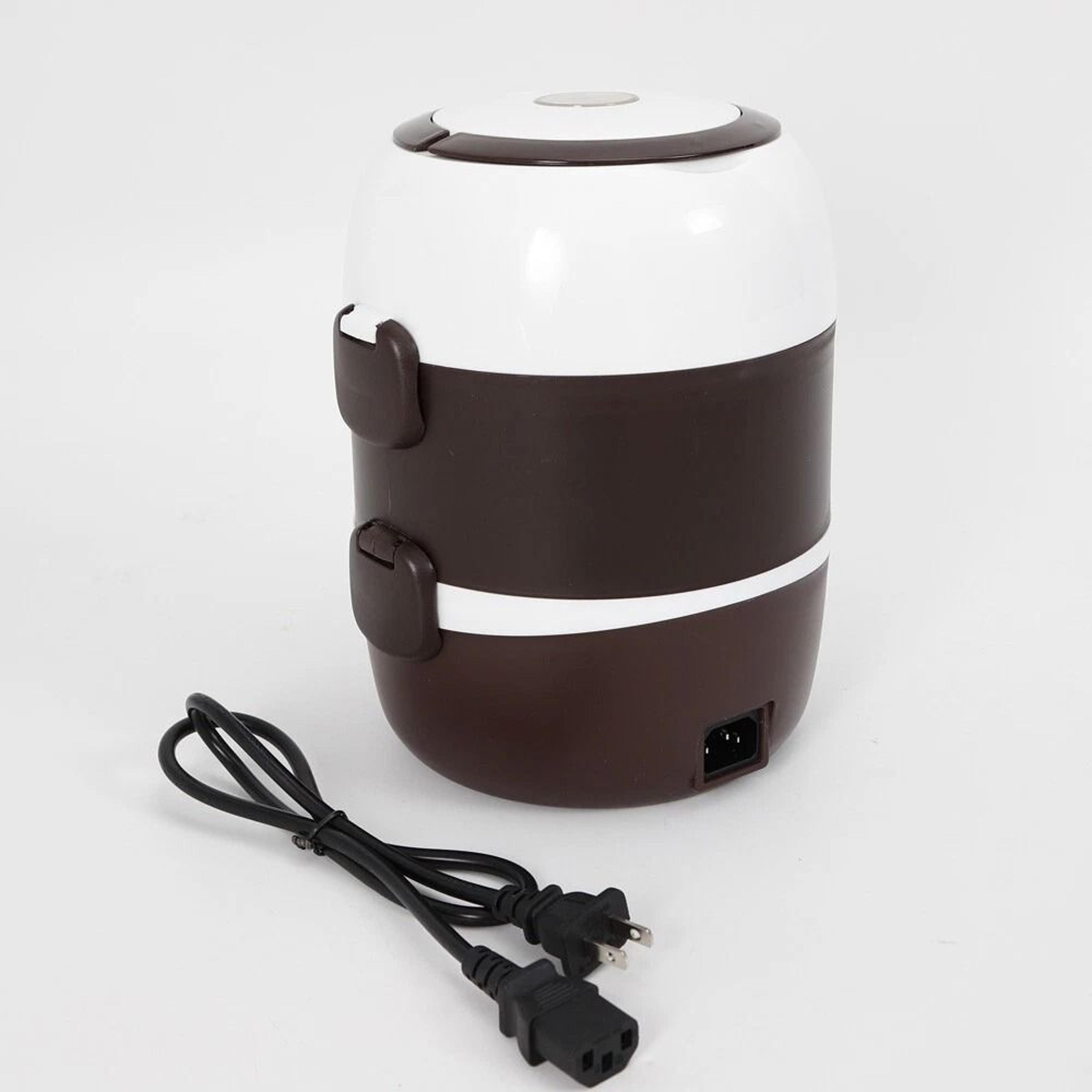 Premium Portable 3 Layer Electric Lunch Box  Stainless Steel Rice Cooker Multifunctional Steamer 3