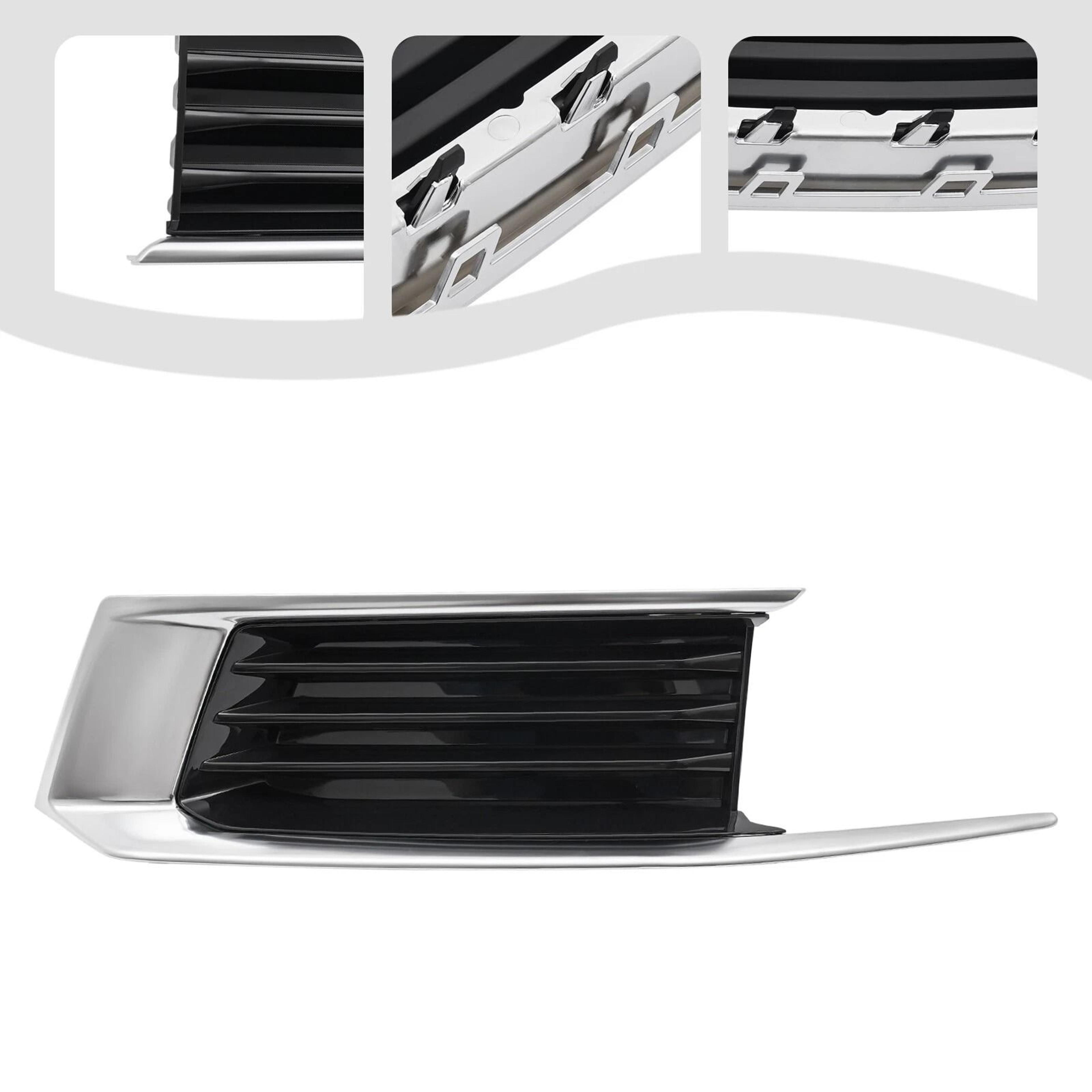 Premium Front Bumper Grille Cover Left Cadillac XTS Fog Light Cover Chrome Replacement 16