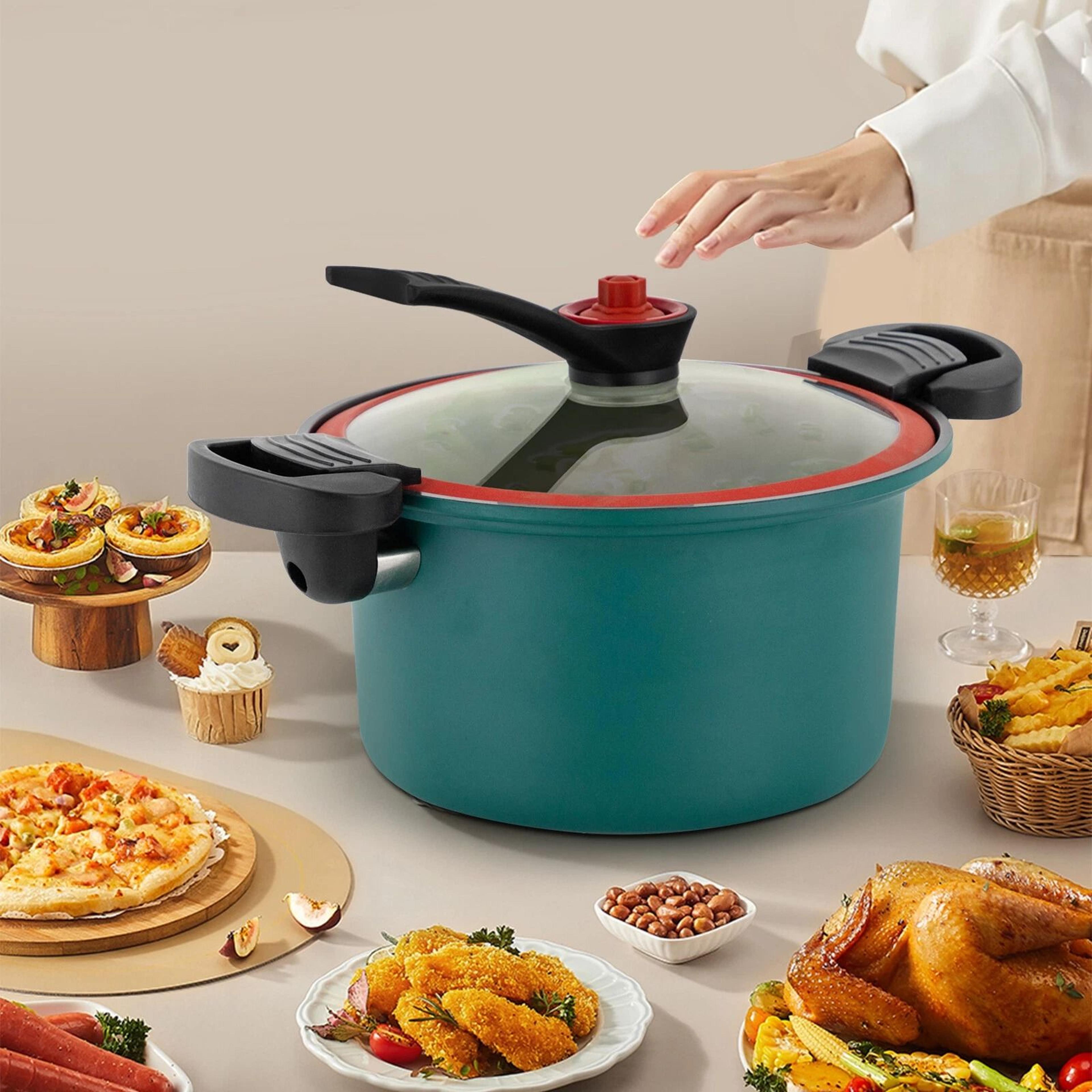 premium compact micro pressure cooker durable stainless steel pressure cooker with non stick pot