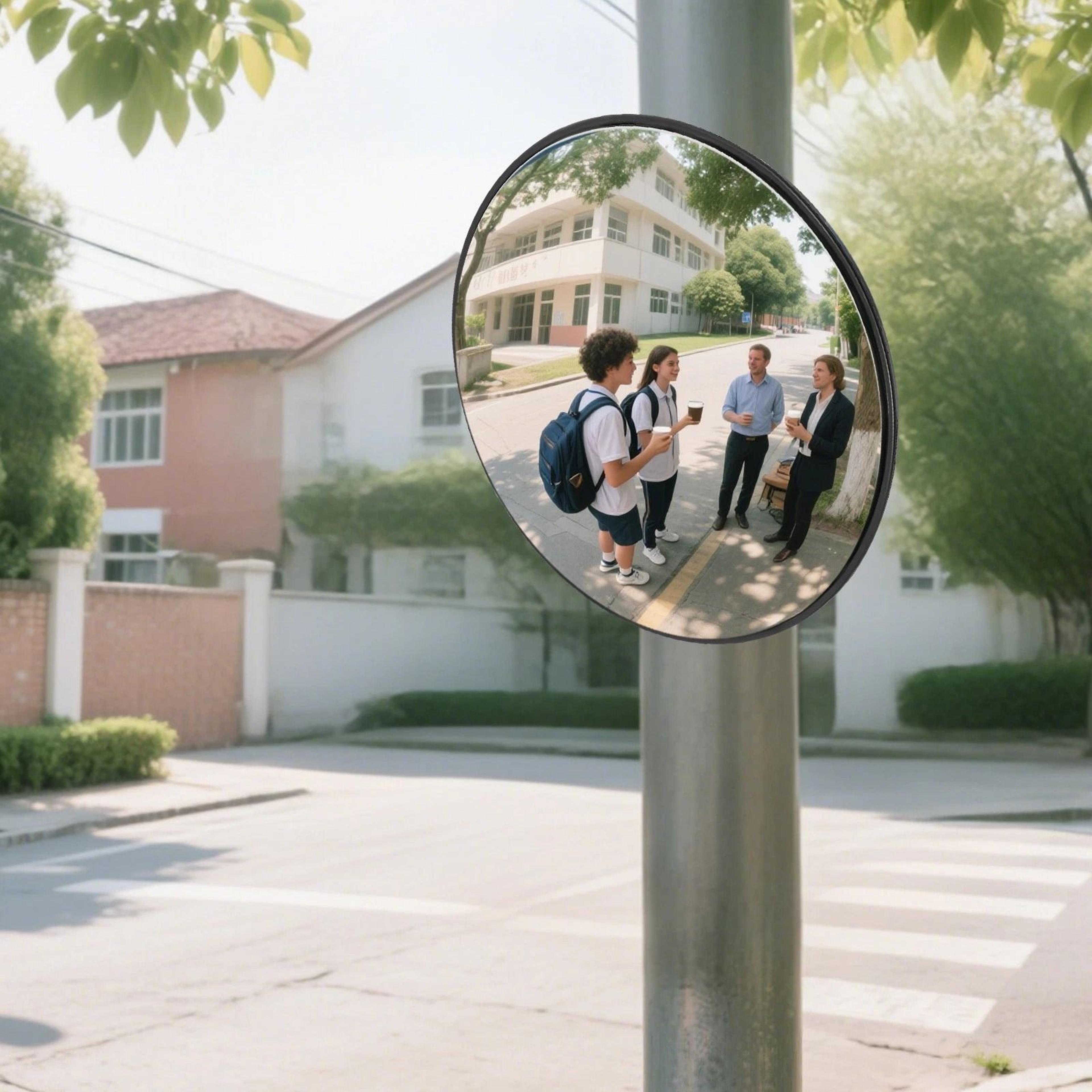 Premium Wide Angle Driveway Convex Security Mirror Blind Spot Safety Vision 18