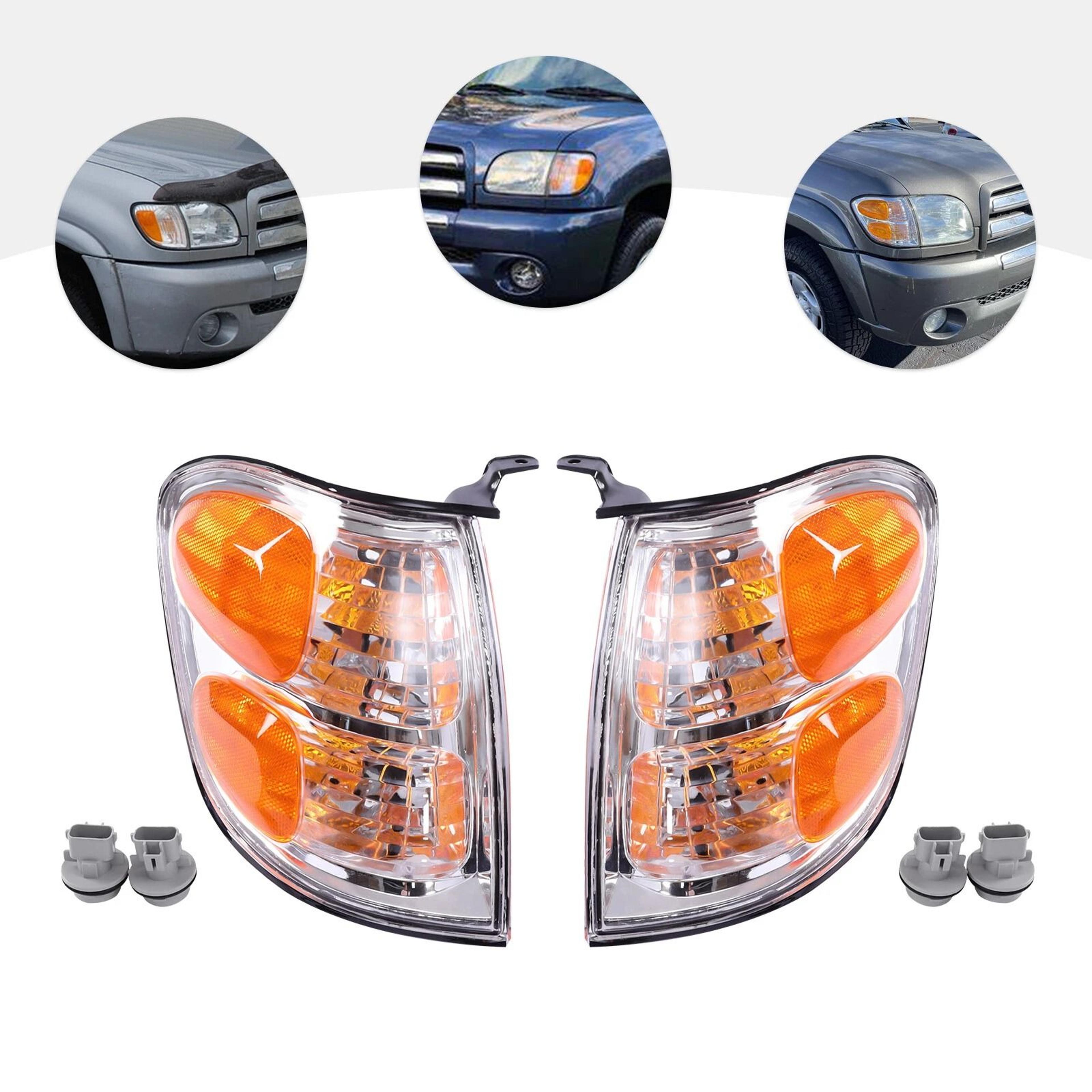 Premium Headlight Assembly For Toyota Sequoia Left  Right Halogen Lamps 10