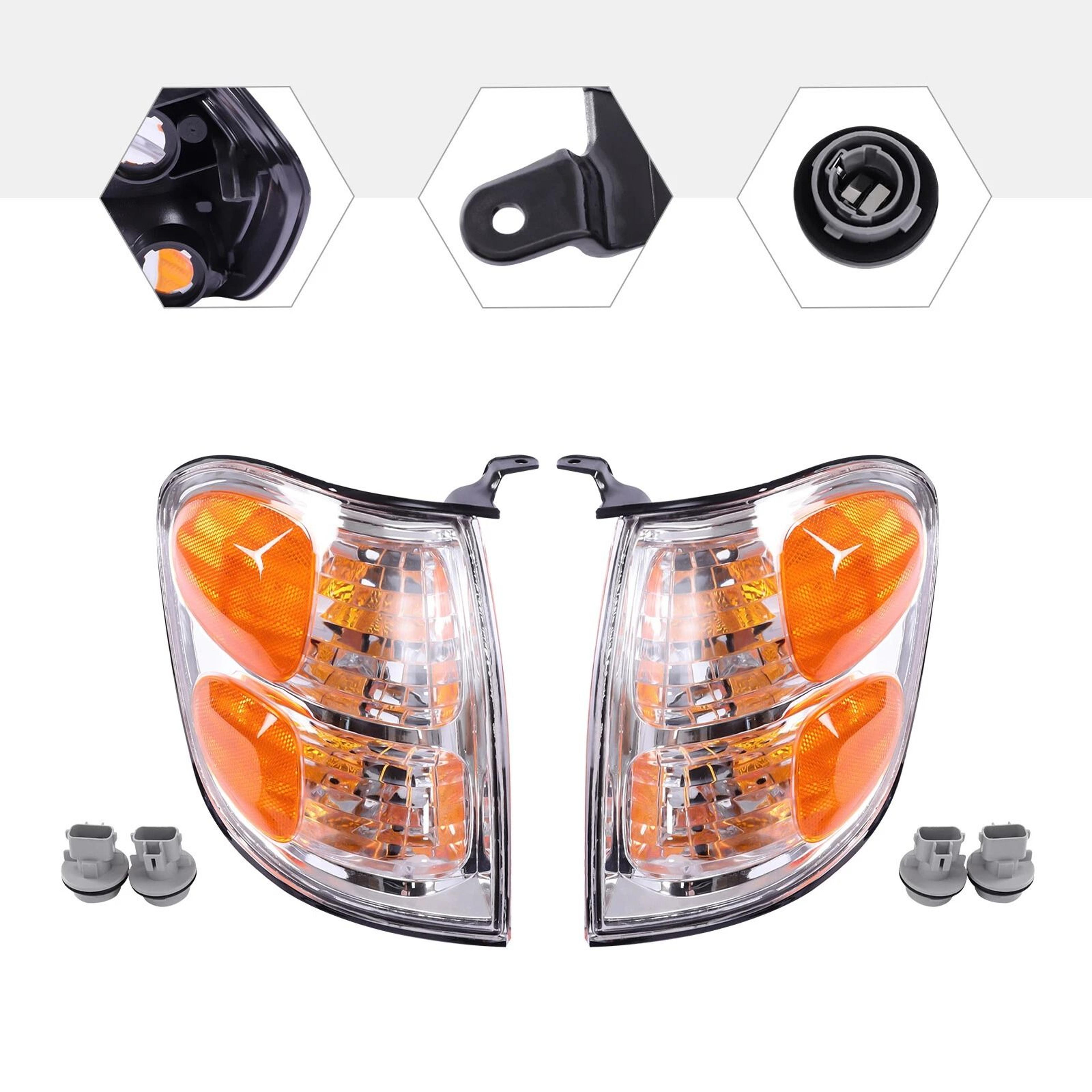 Premium Headlight Assembly For Toyota Sequoia Left  Right Halogen Lamps 11