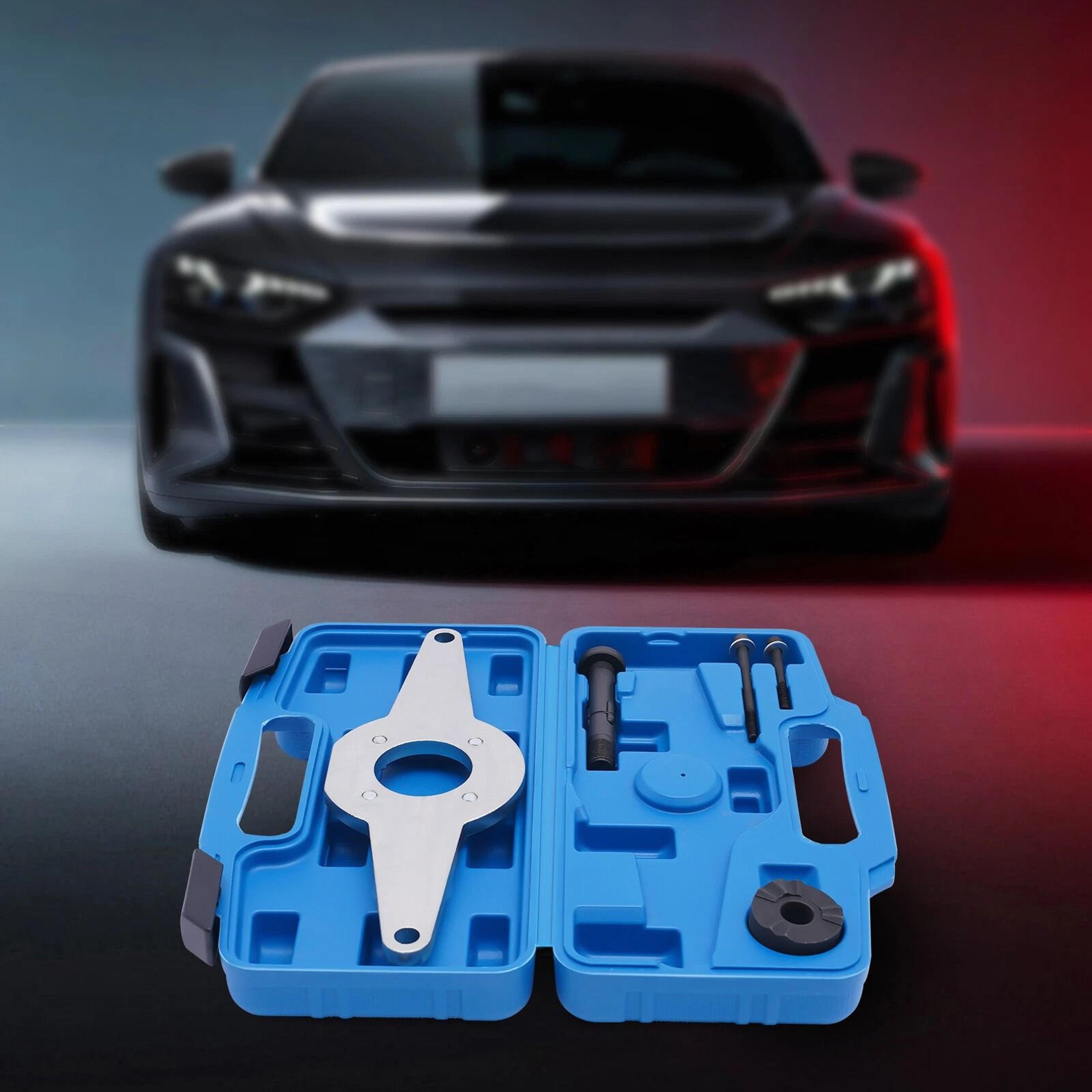 precision audi vw crankshaft pulley removal tool & vibration damper holding tool kit