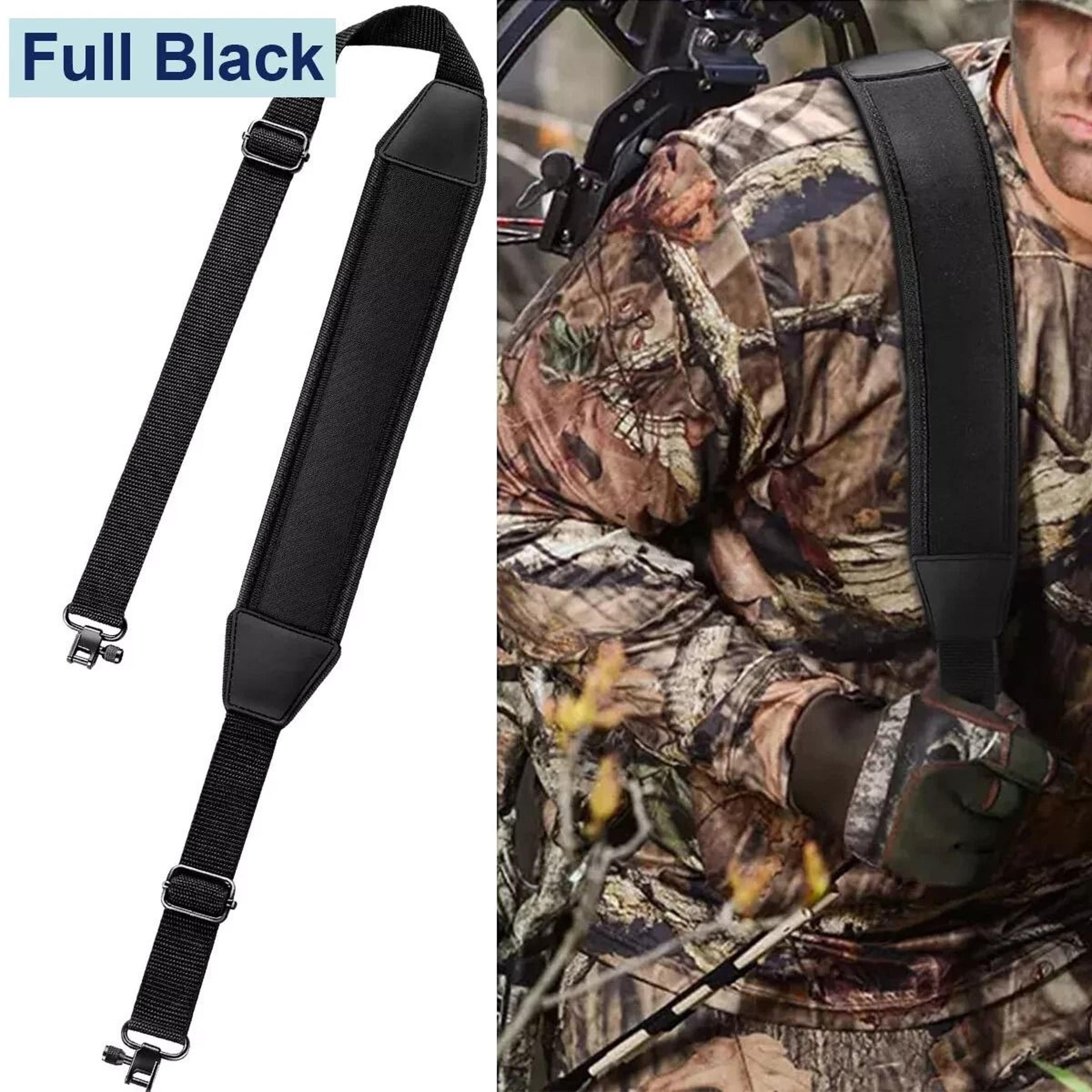 Premium Tactical Point Rifle Sling Adjustable Neoprene Shoulder Sling With Swivels 10
