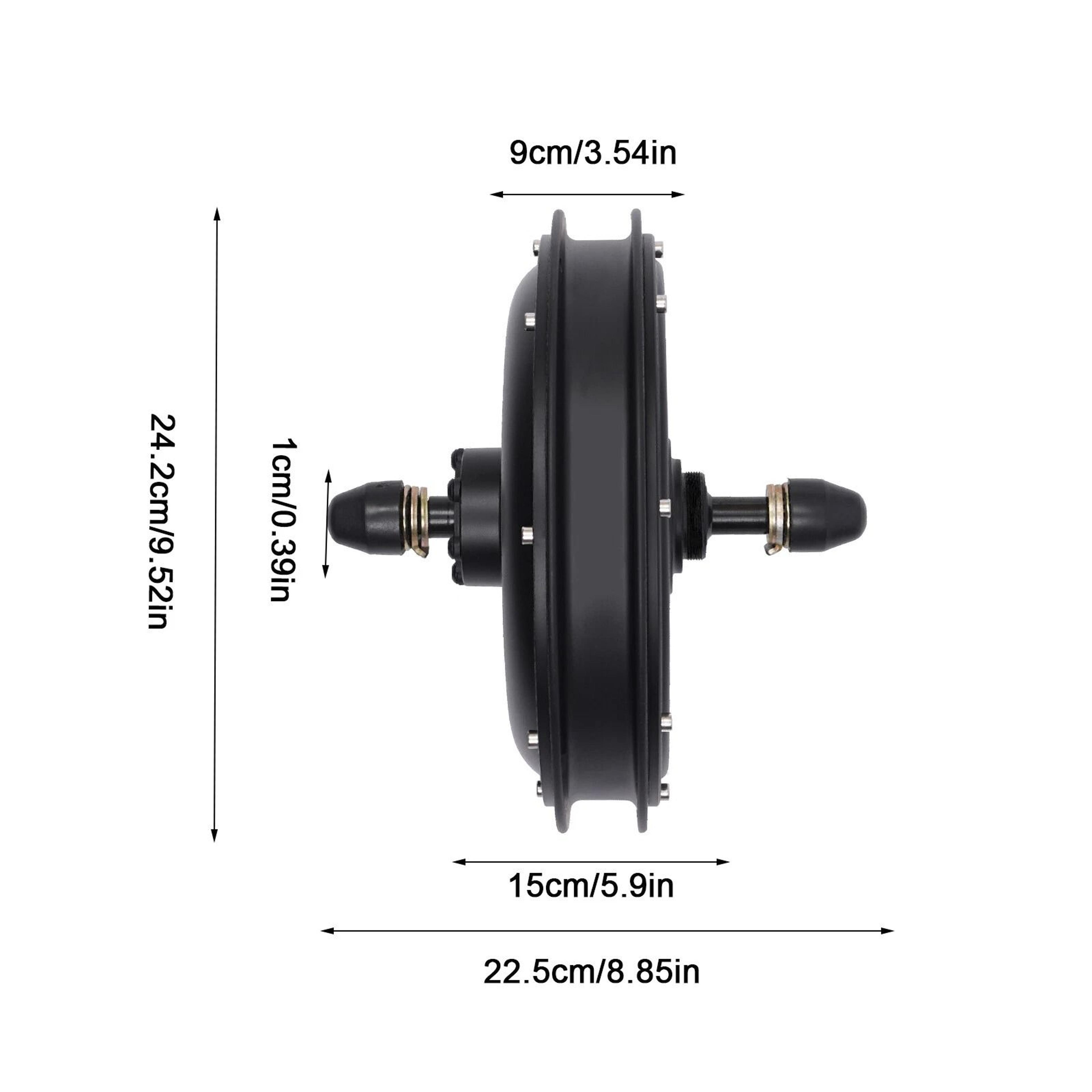 High Torque Electric Bike Rear Hub Motor Brushless Gearless E Bike Drive 12