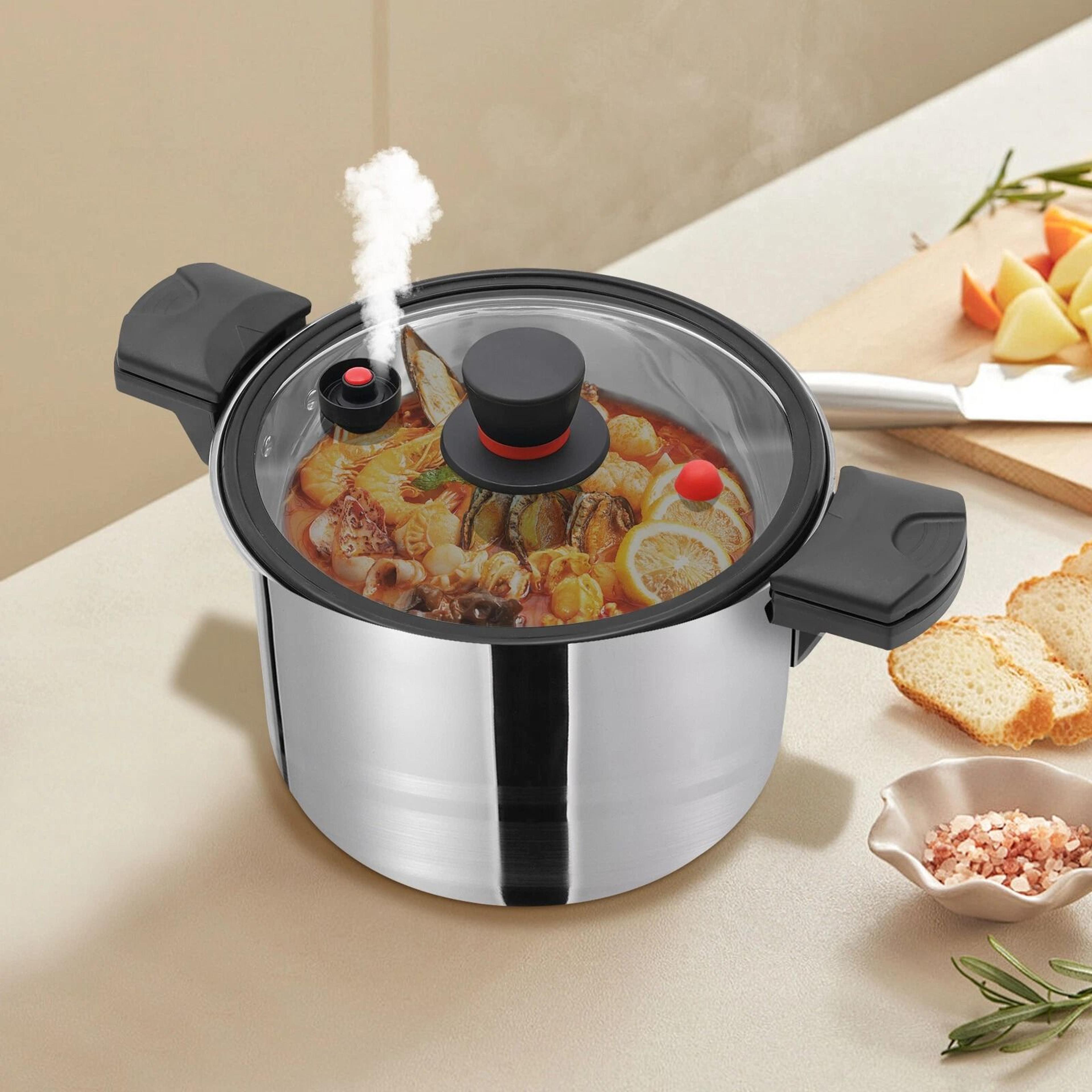 Premium Stainless Steel Pressure Pot Cooker Durable Stovetop Kitchen Pressure Pot 16