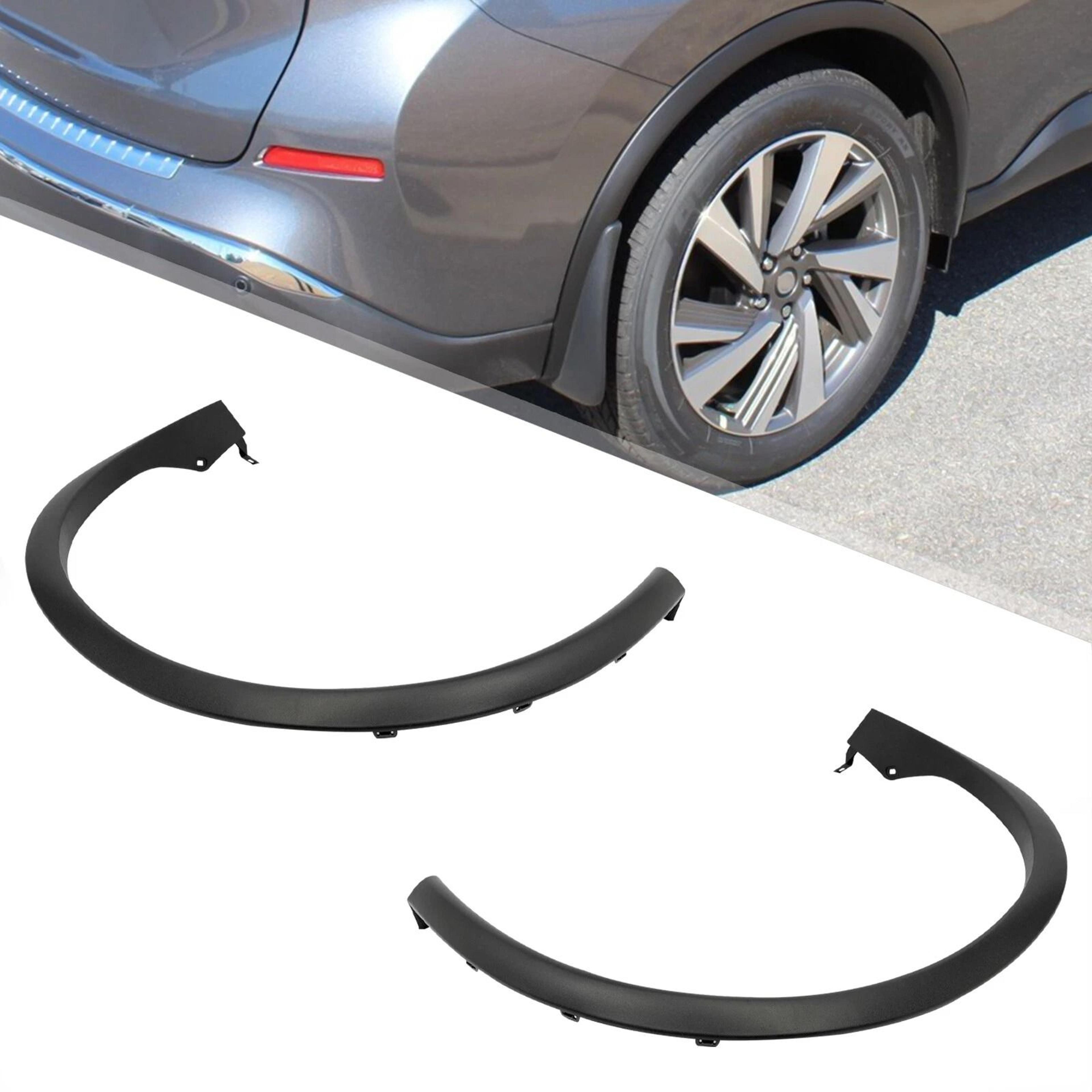 premium rear fender trim kit for nissan murano textured black molding