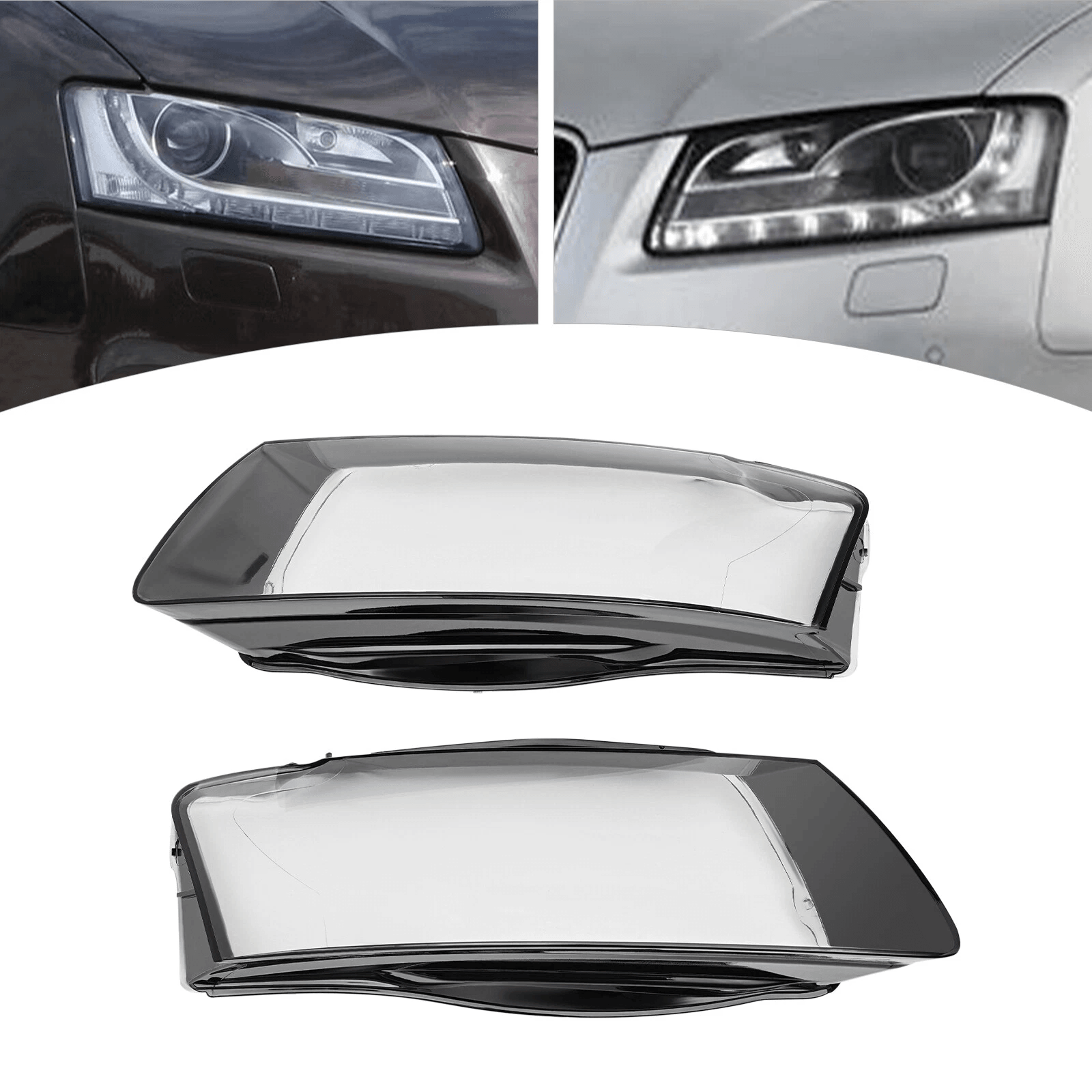 Premium Audi A5 Headlight Covers For S5 RS5 Left  Right Lens Protection 4