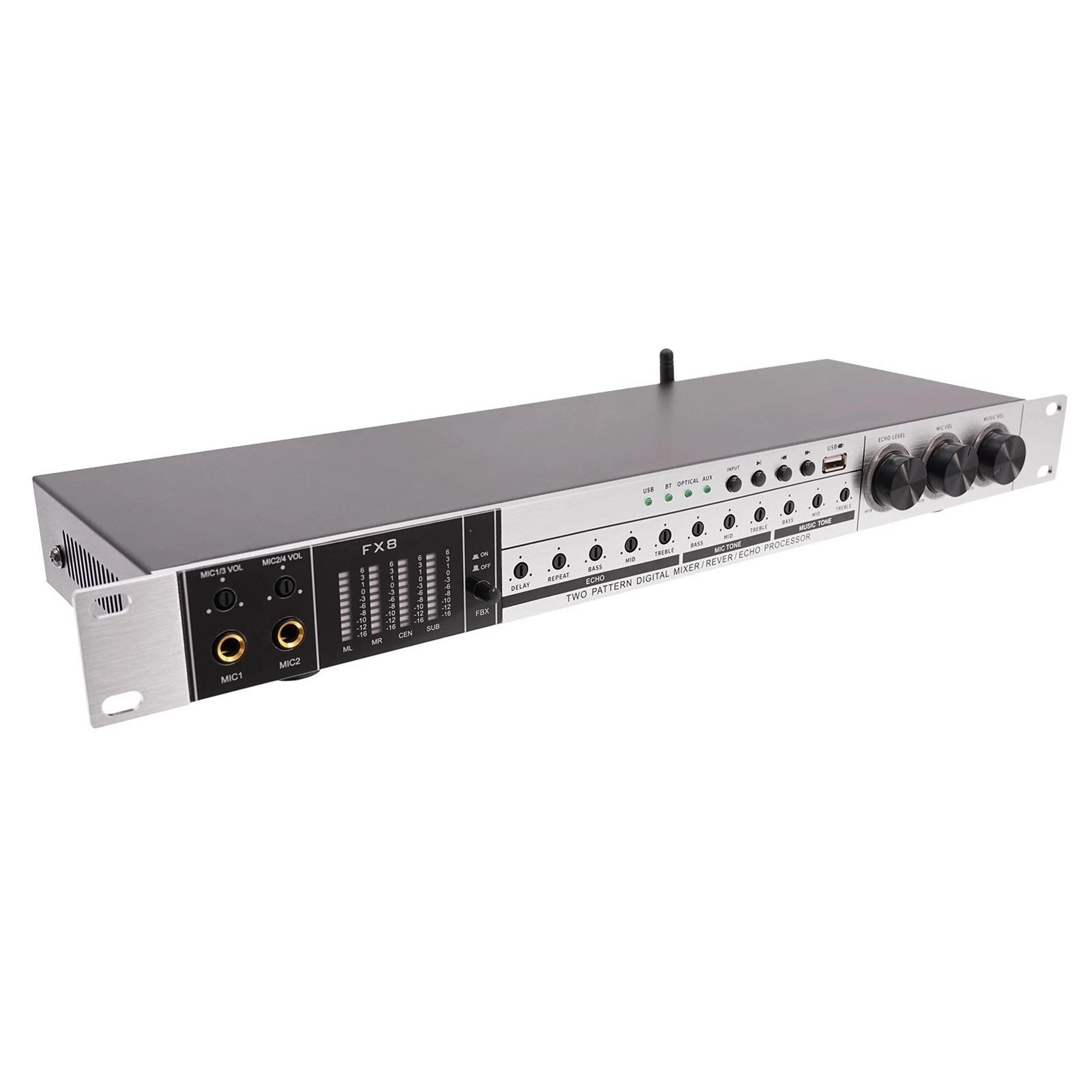 Professional Bluetooth Audio Processor Mixer Anti Howling Sound Control 11