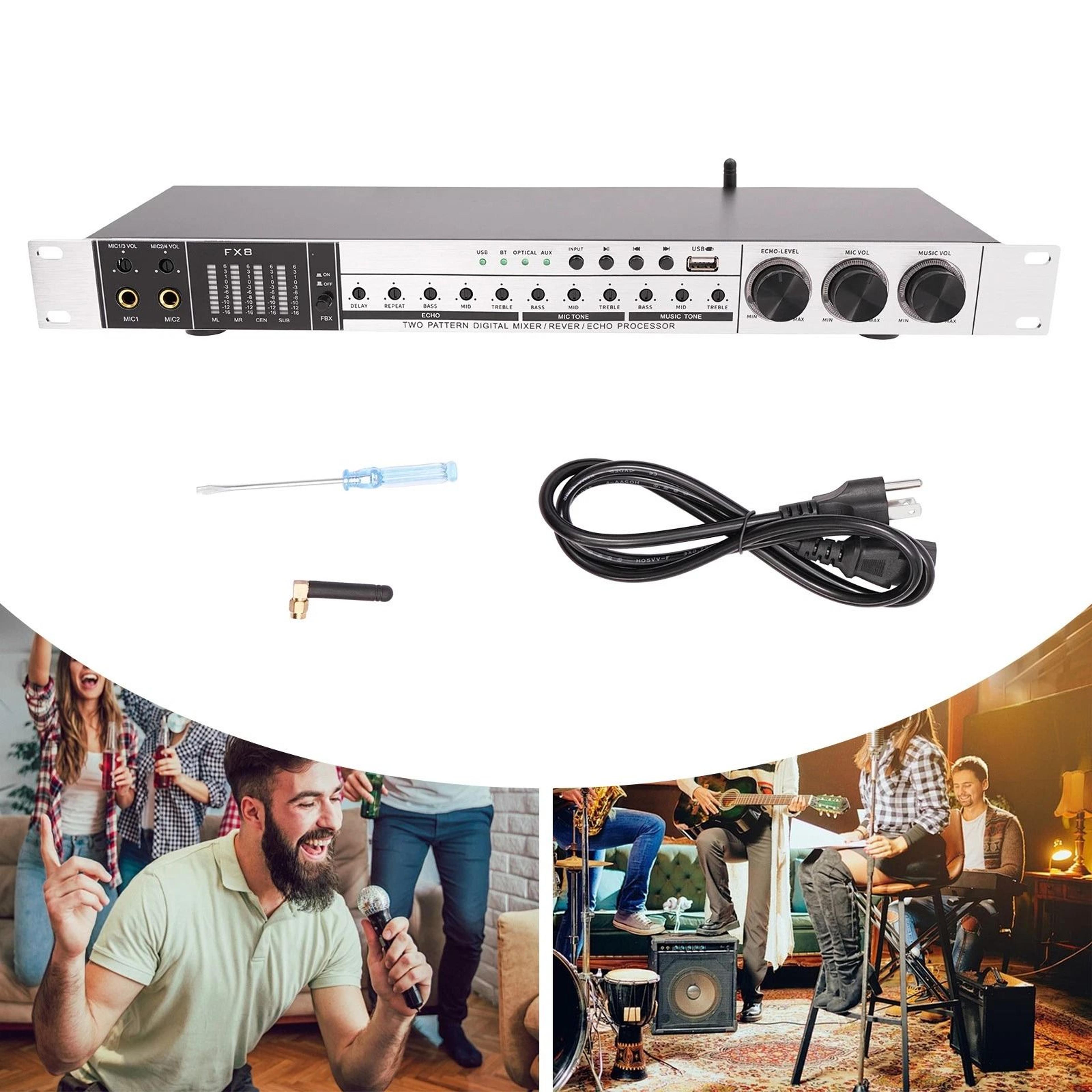 Professional Bluetooth Audio Processor Mixer Anti Howling Sound Control 17