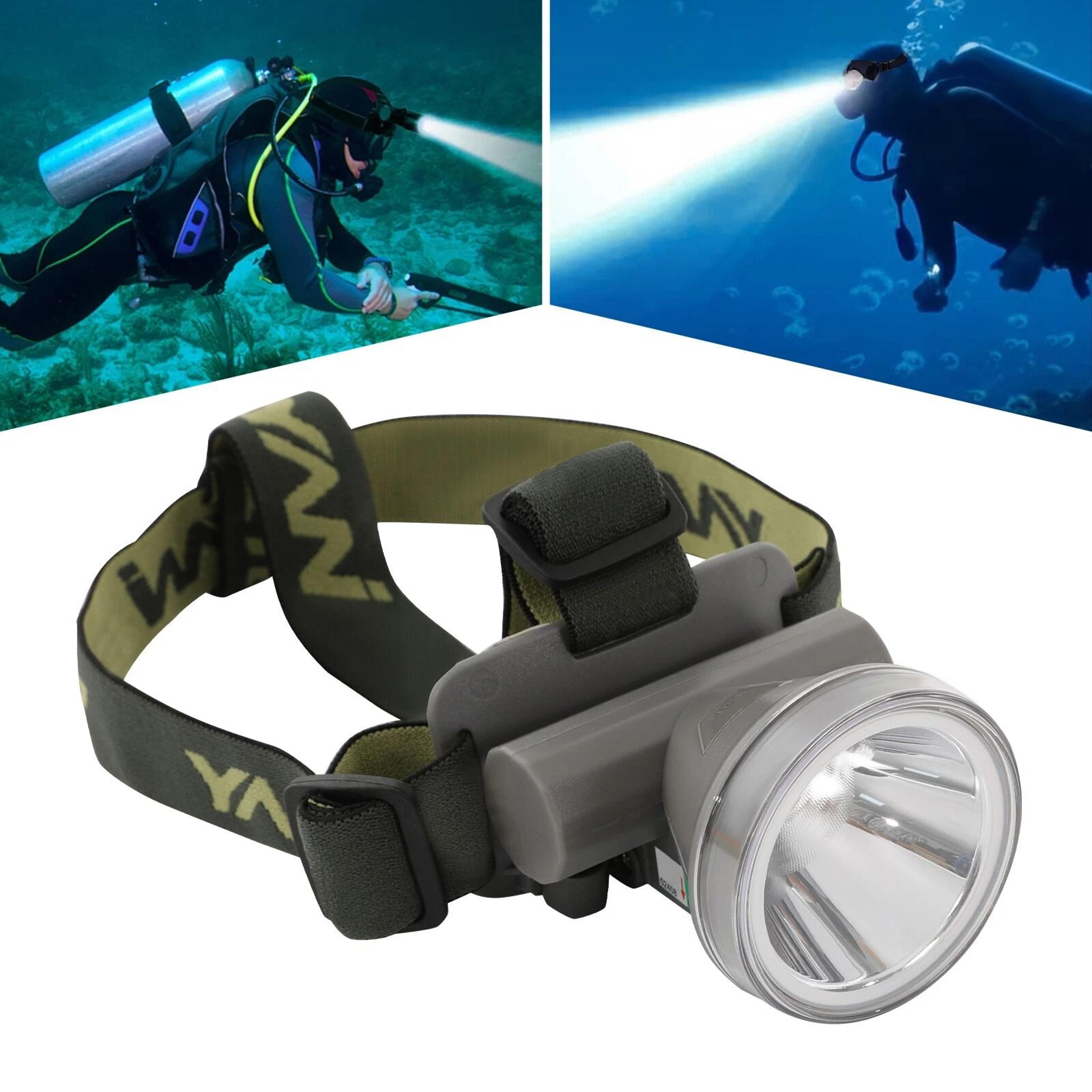 Pro DivePro Underwater Diving Headlamp Rechargeable LED Diving Light Head Mounted Torch 3