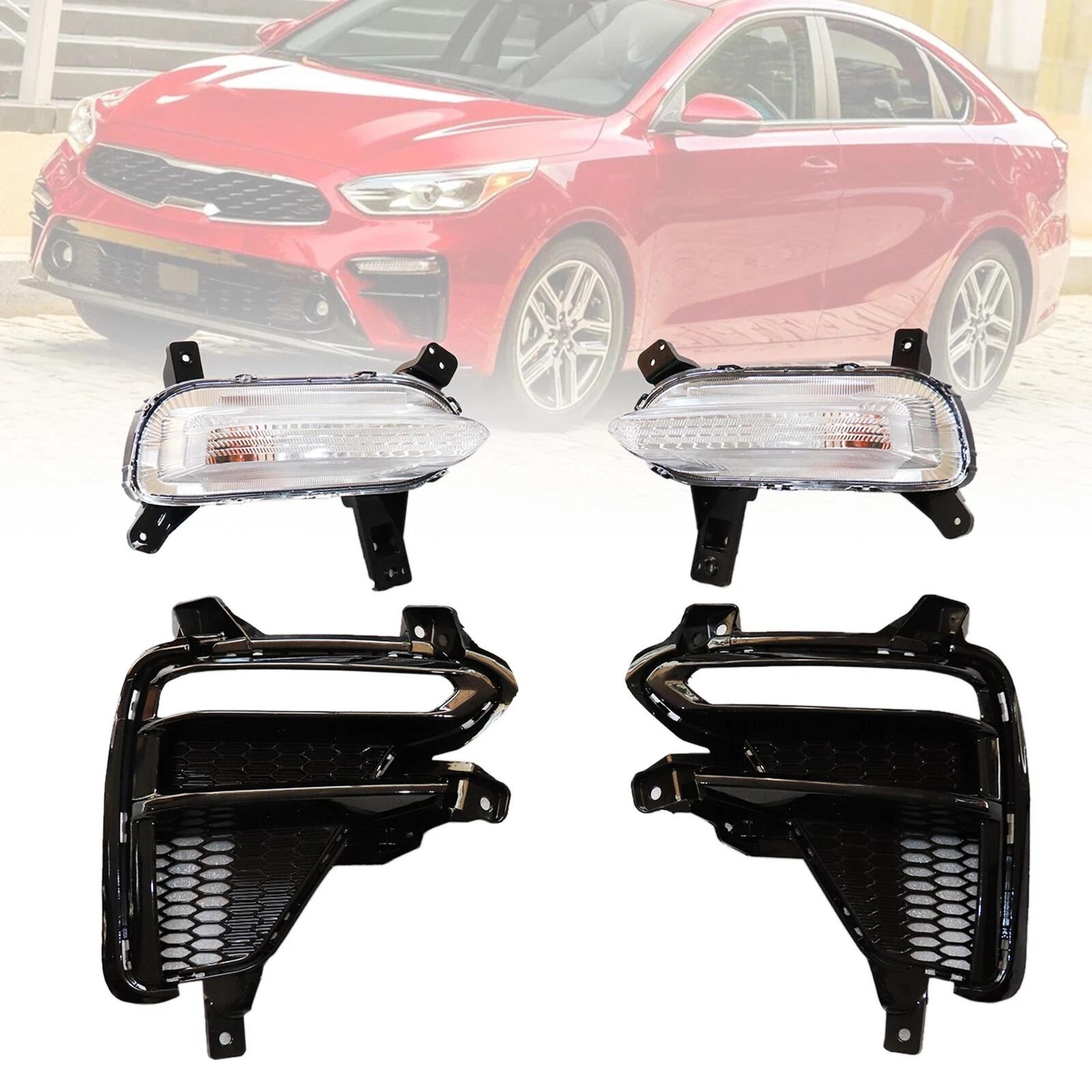 kia forte fog lights front daytime running lights replacement kit