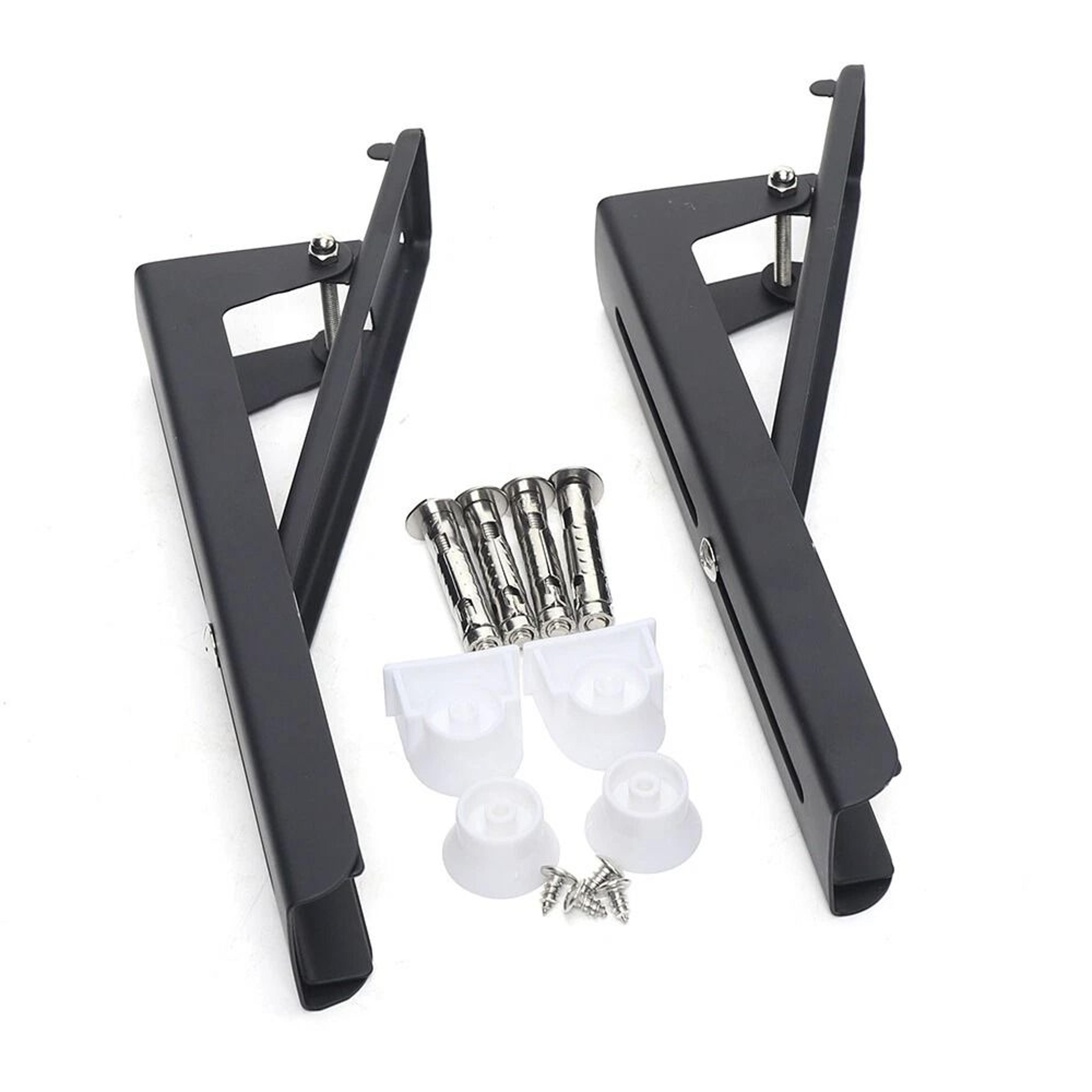 heavy duty adjustable wall mount microwave shelf rack stainless steel bracket